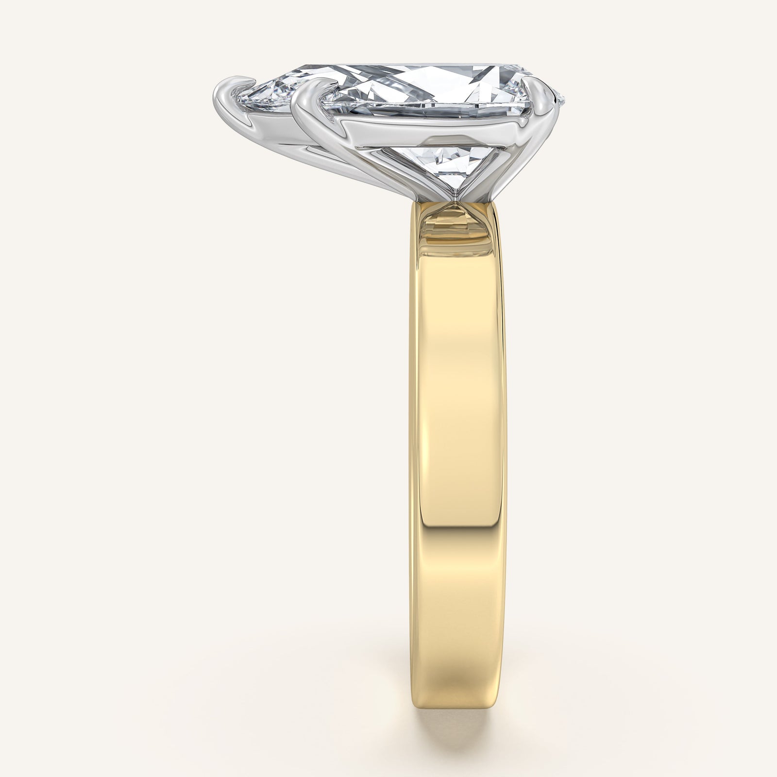 Square Shank Solitaire