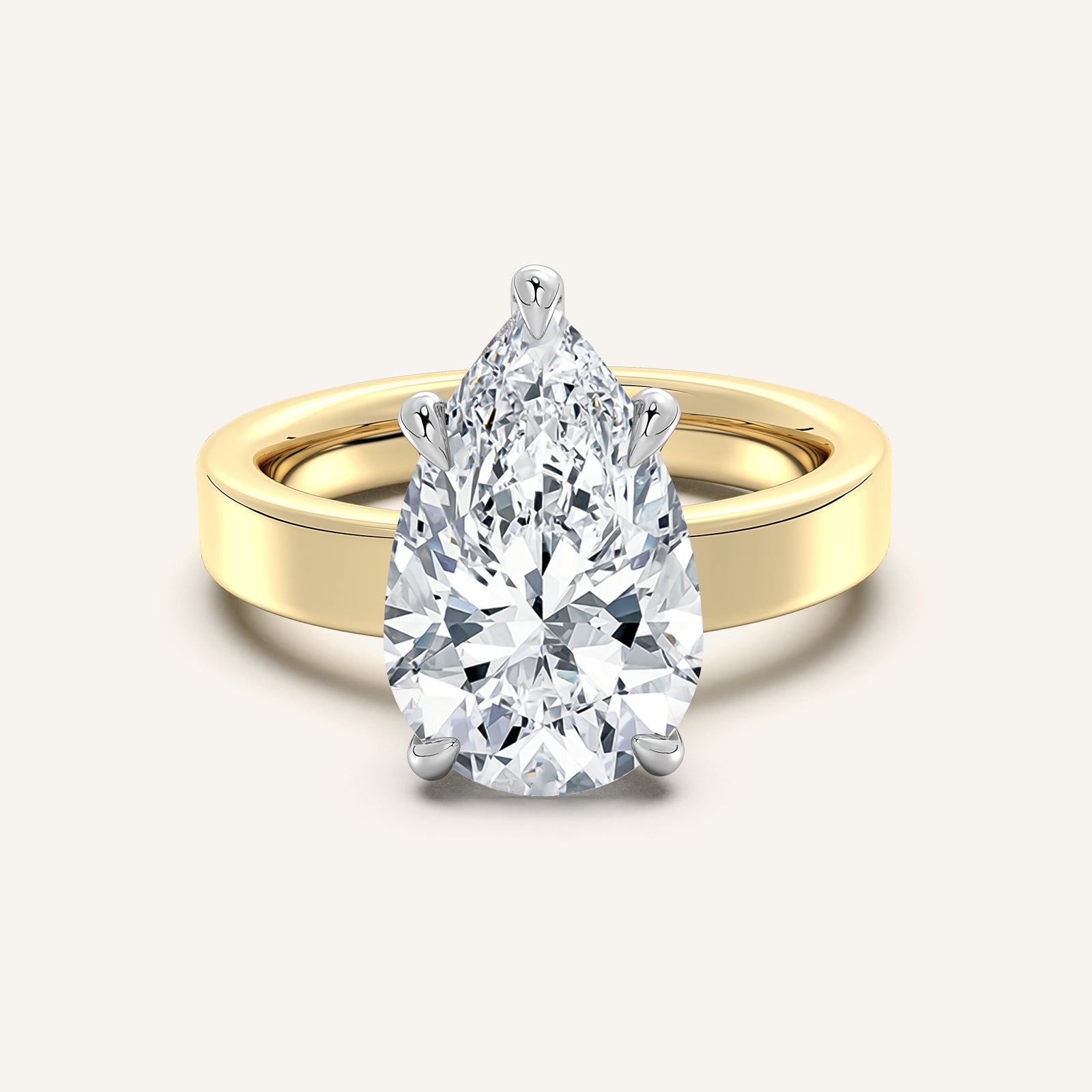 Square Shank Solitaire