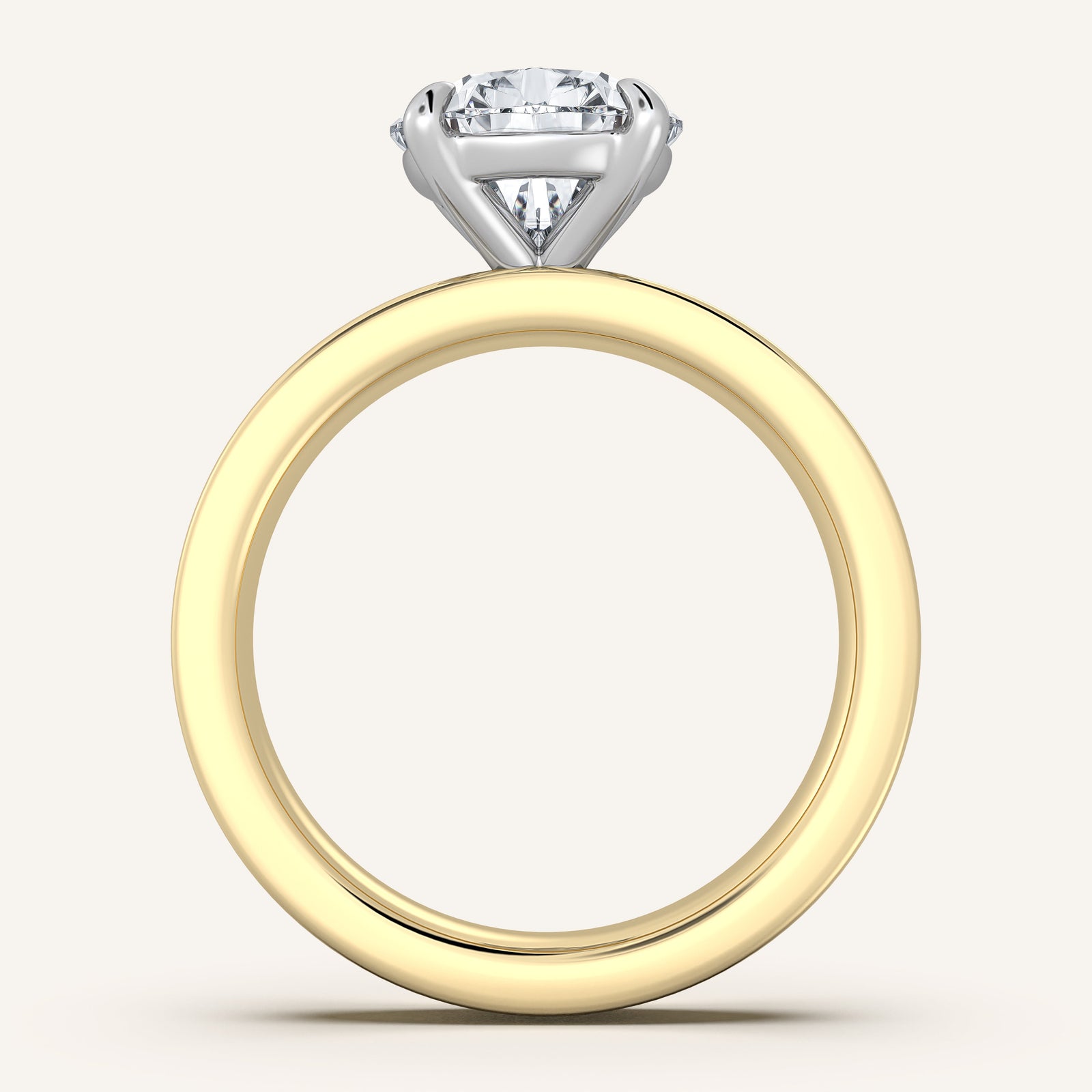 Square Shank Solitaire