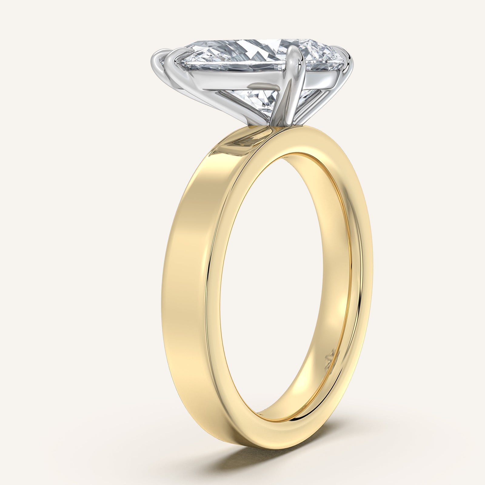 Square Shank Solitaire