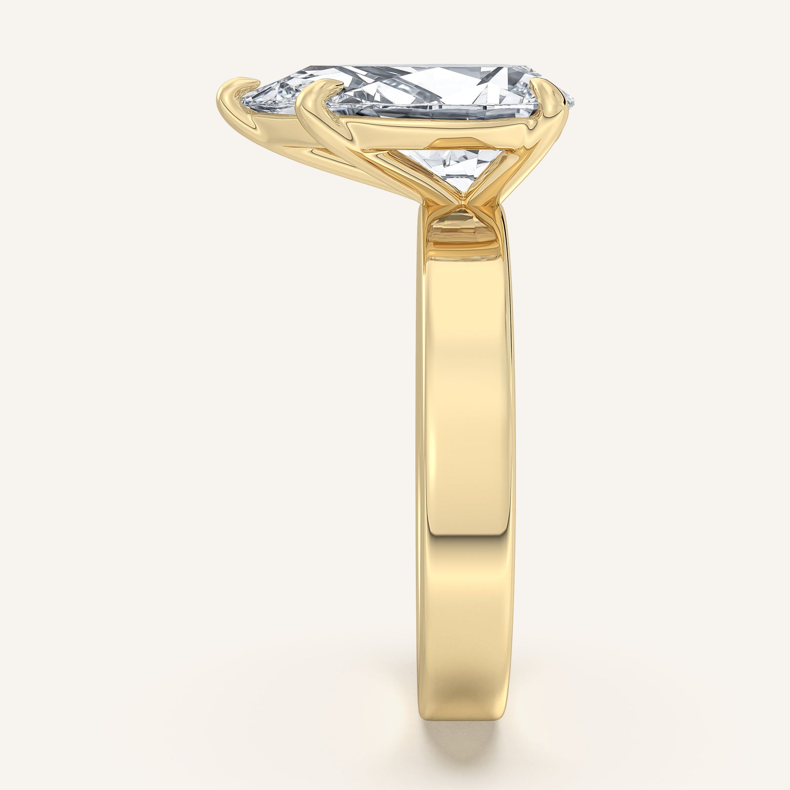 Square Shank Solitaire