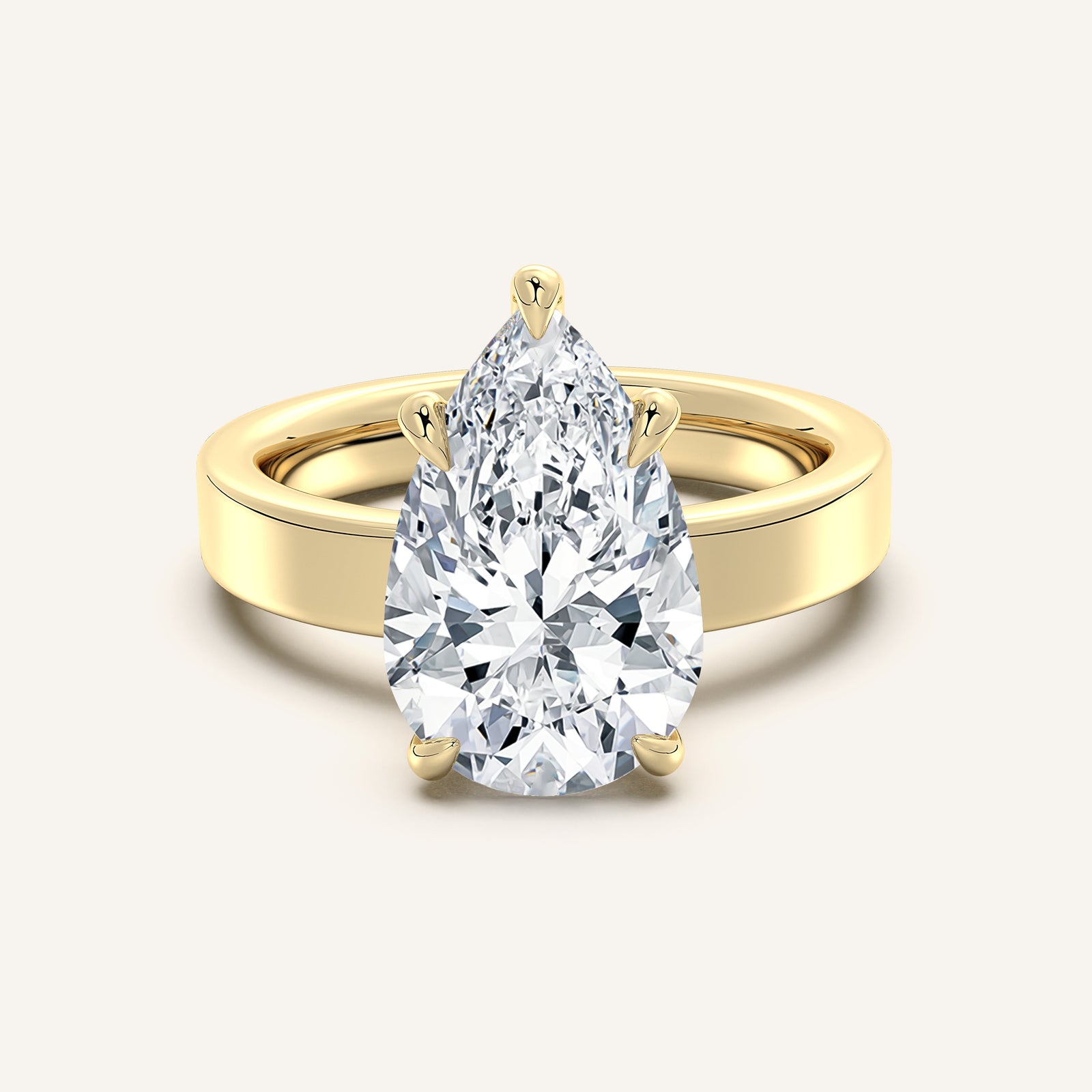 Square Shank Solitaire