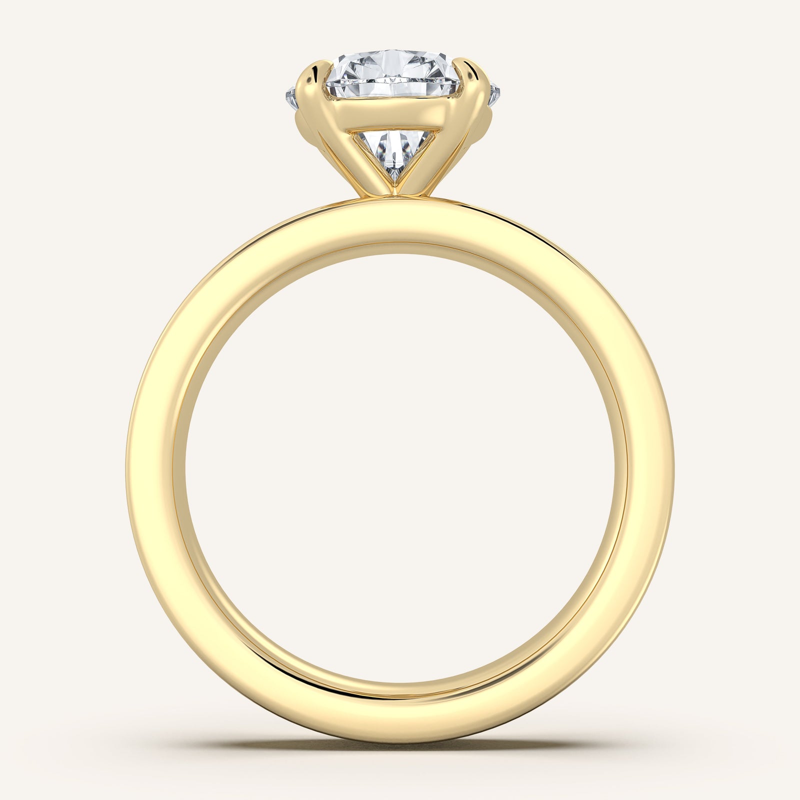 Square Shank Solitaire