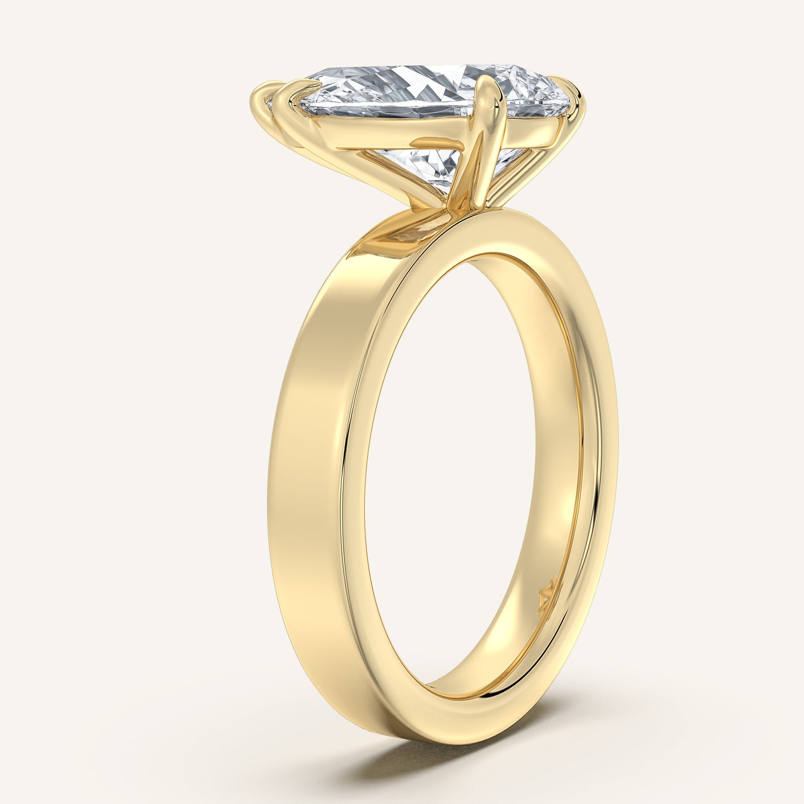 Square Shank Solitaire