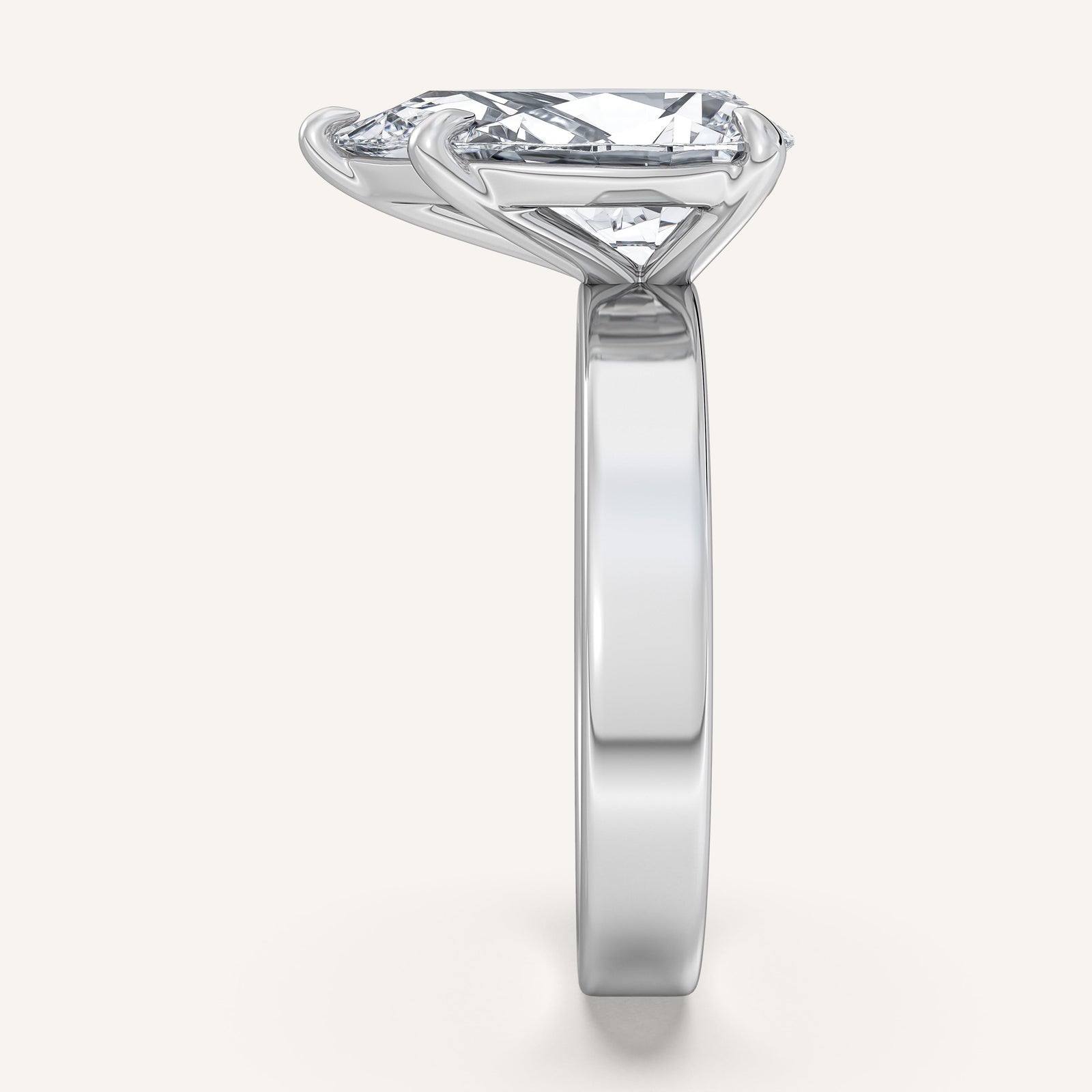 Square Shank Solitaire