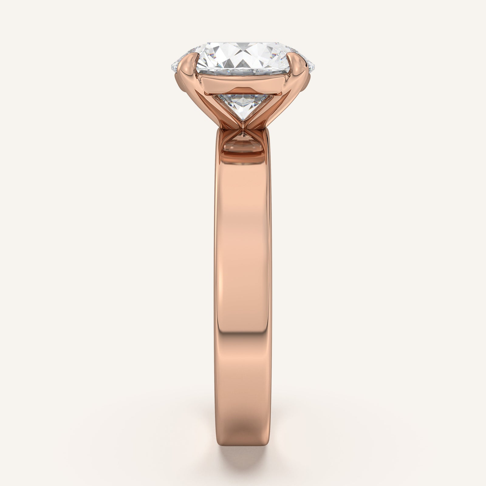Square Shank Solitaire