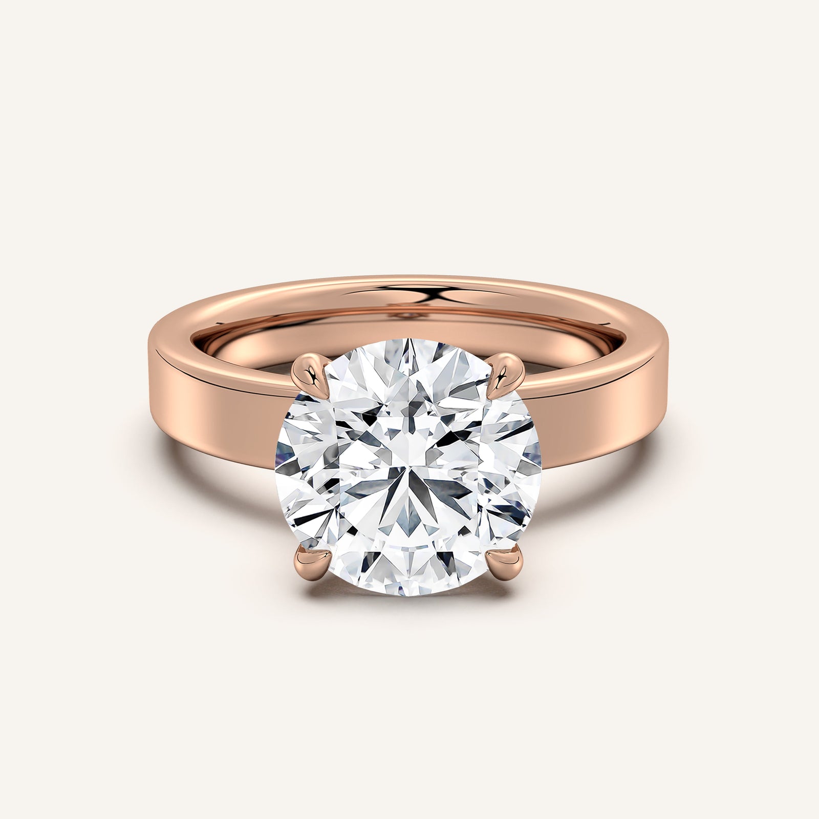 Square Shank Solitaire