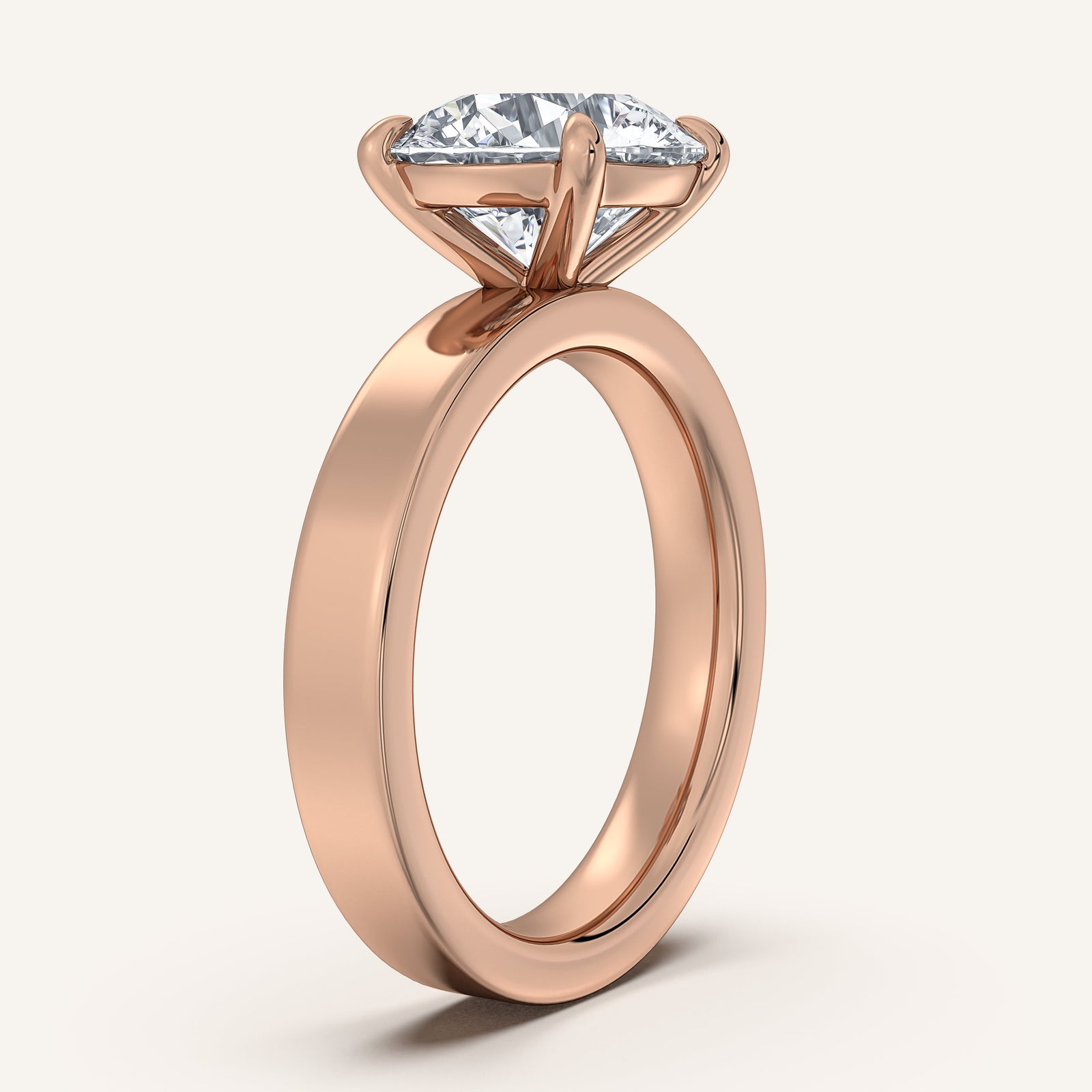 Square Shank Solitaire