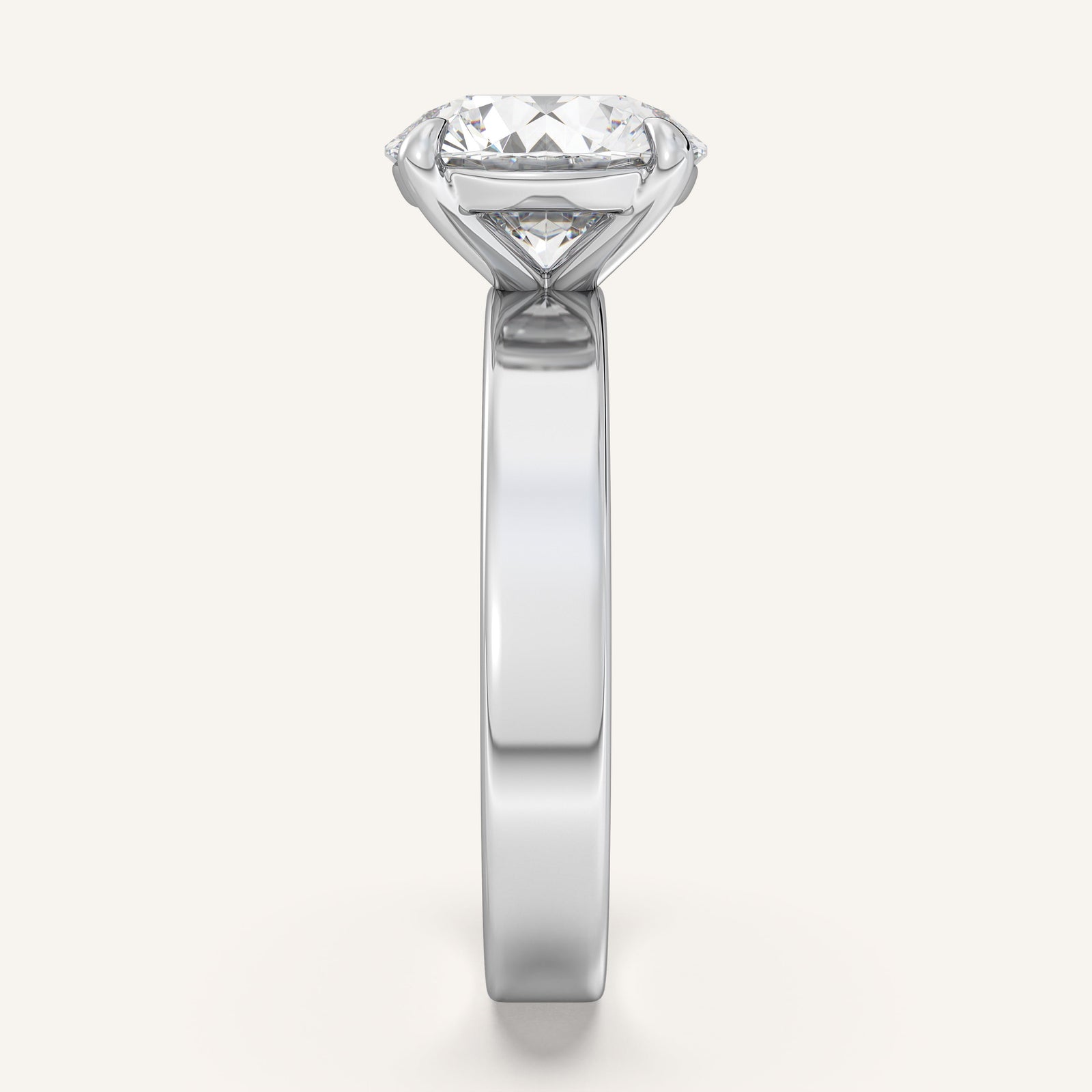 Square Shank Solitaire