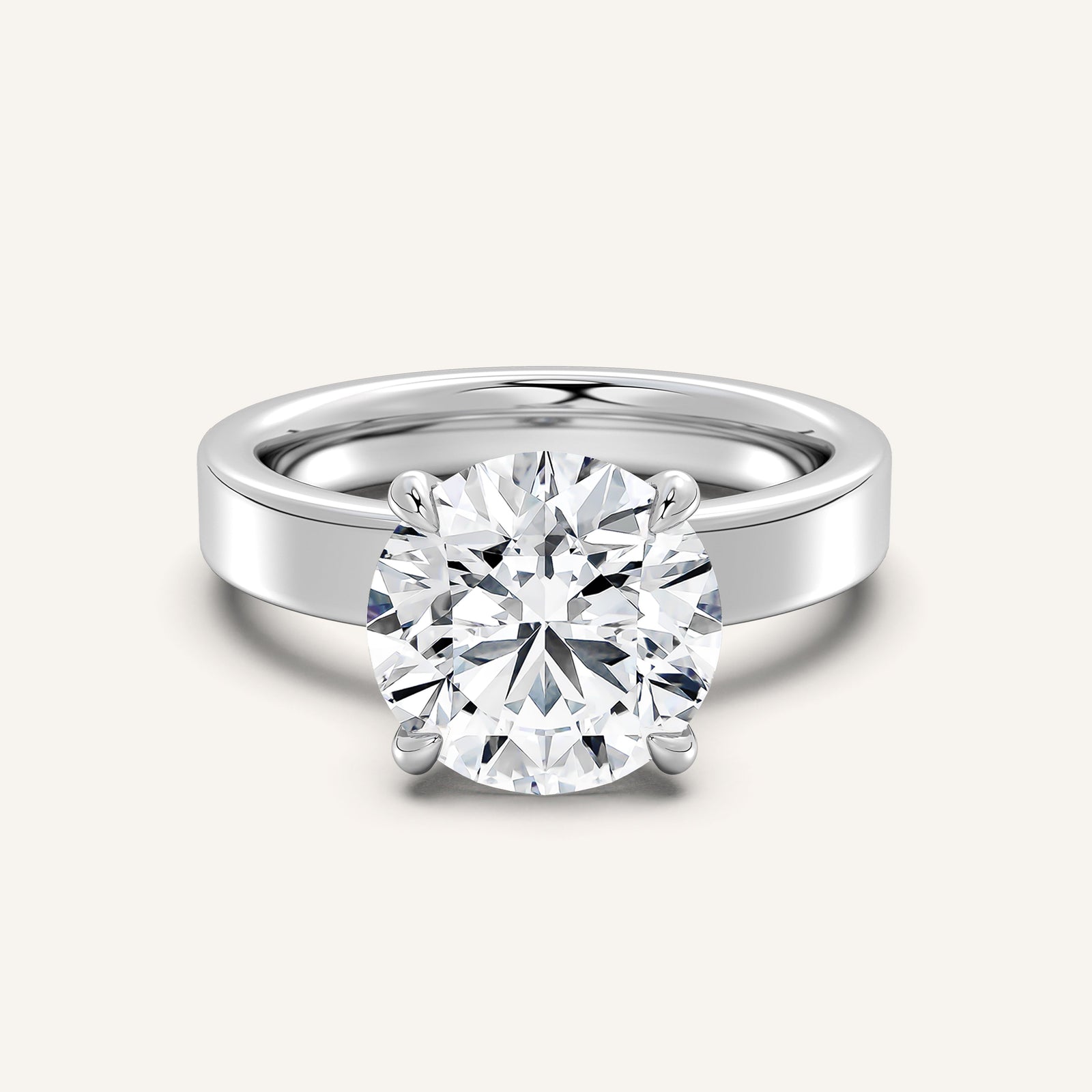 Square Shank Solitaire