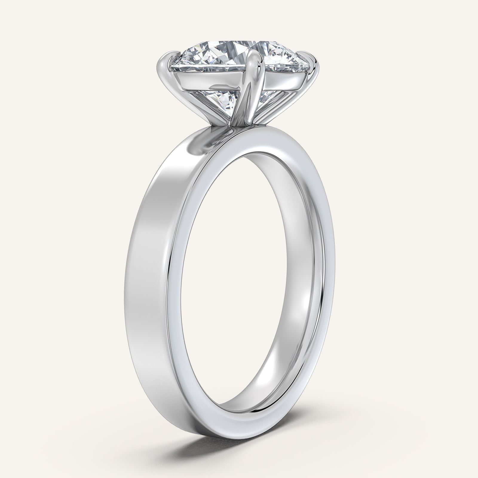 Square Shank Solitaire