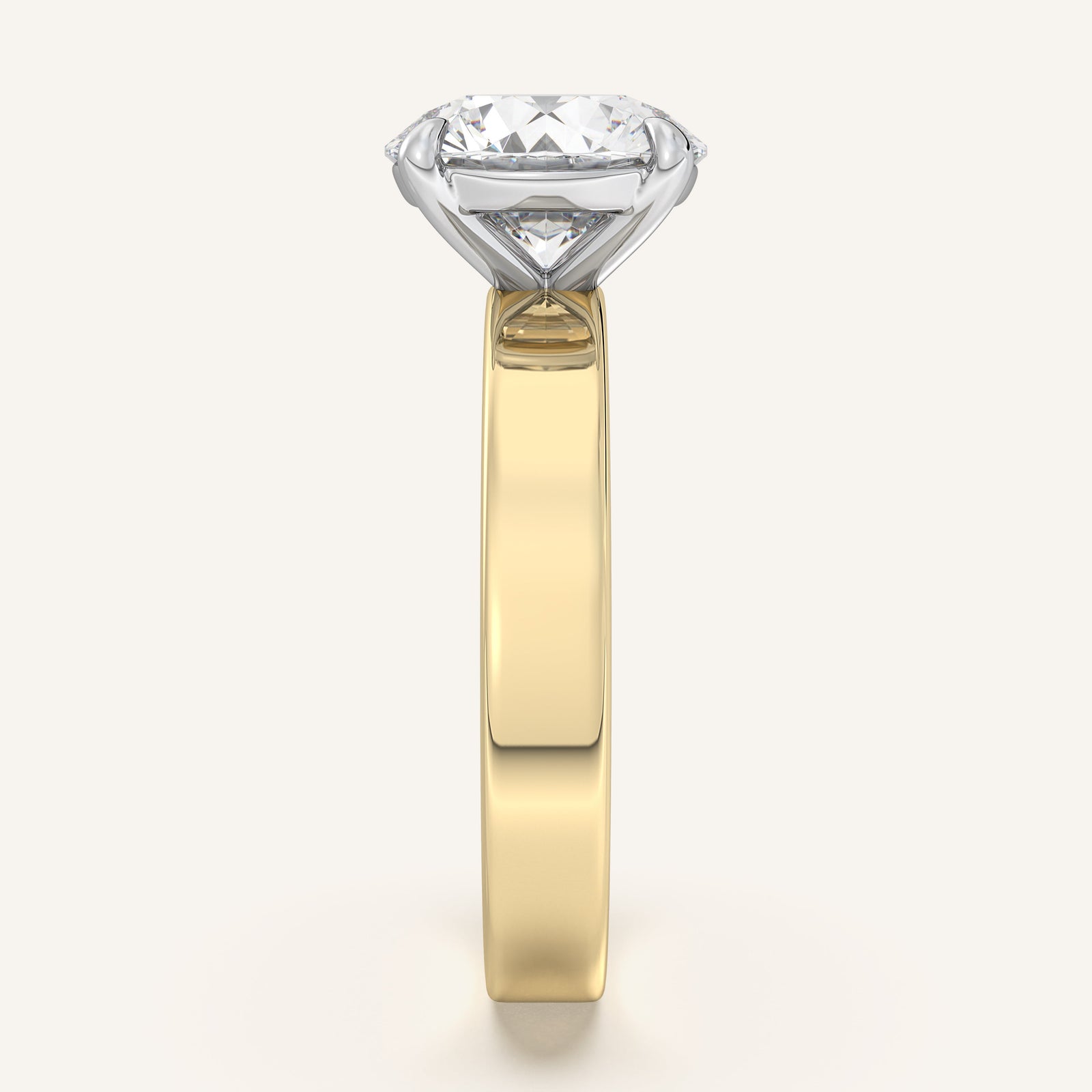 Square Shank Solitaire