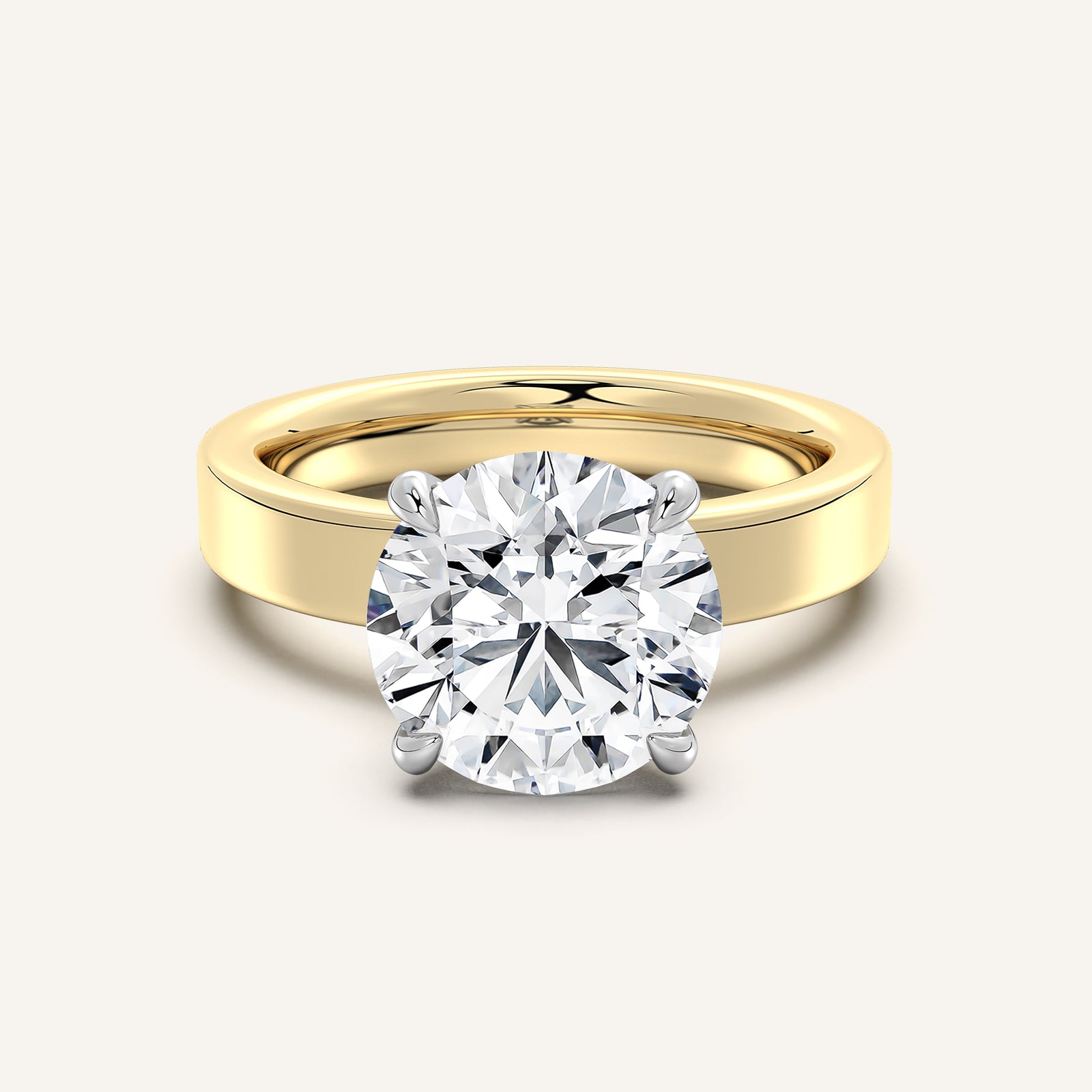 Square Shank Solitaire