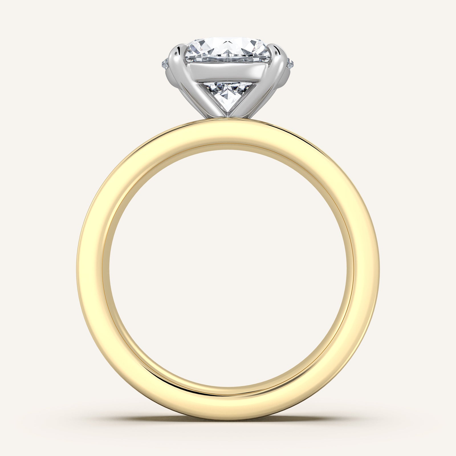 Square Shank Solitaire