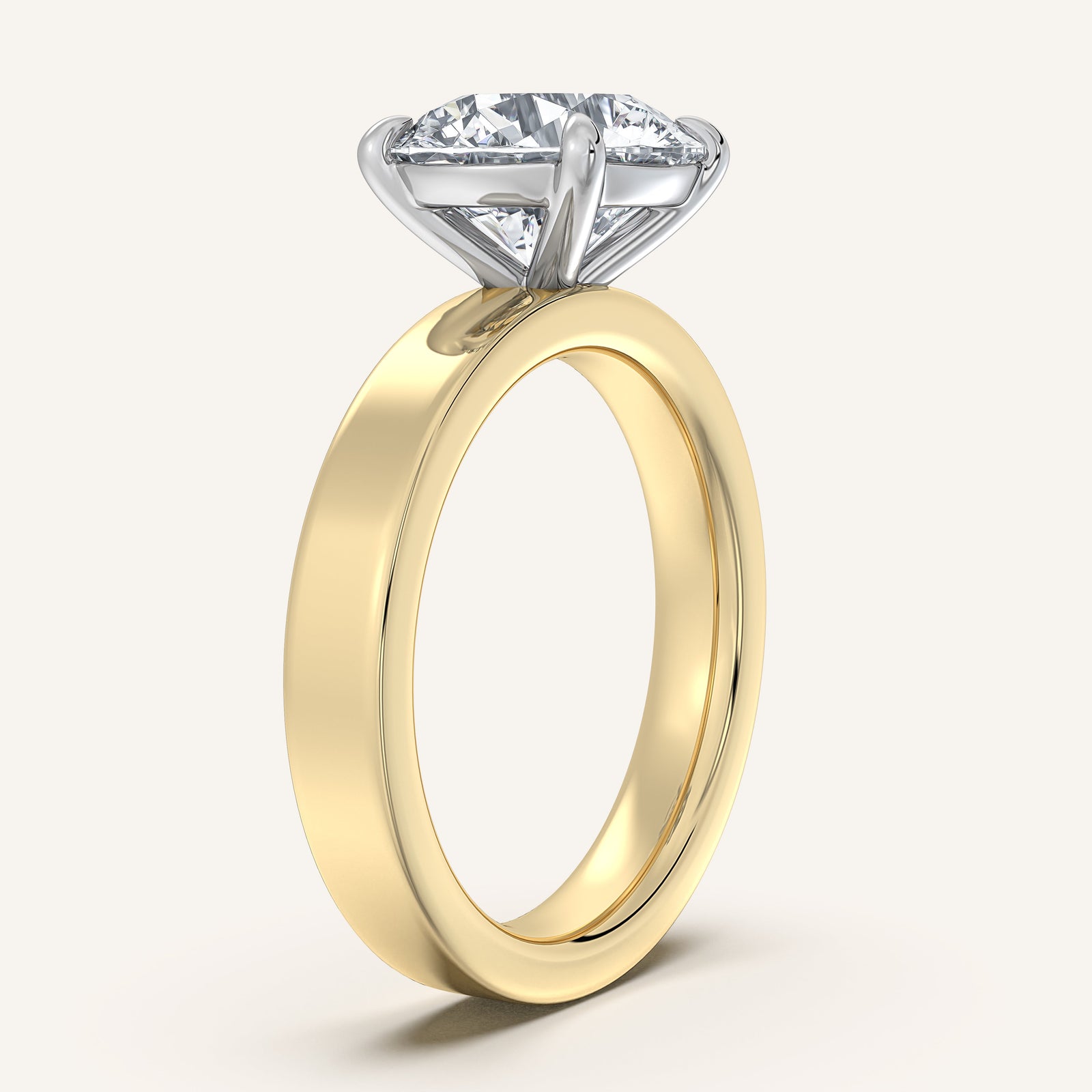 Square Shank Solitaire
