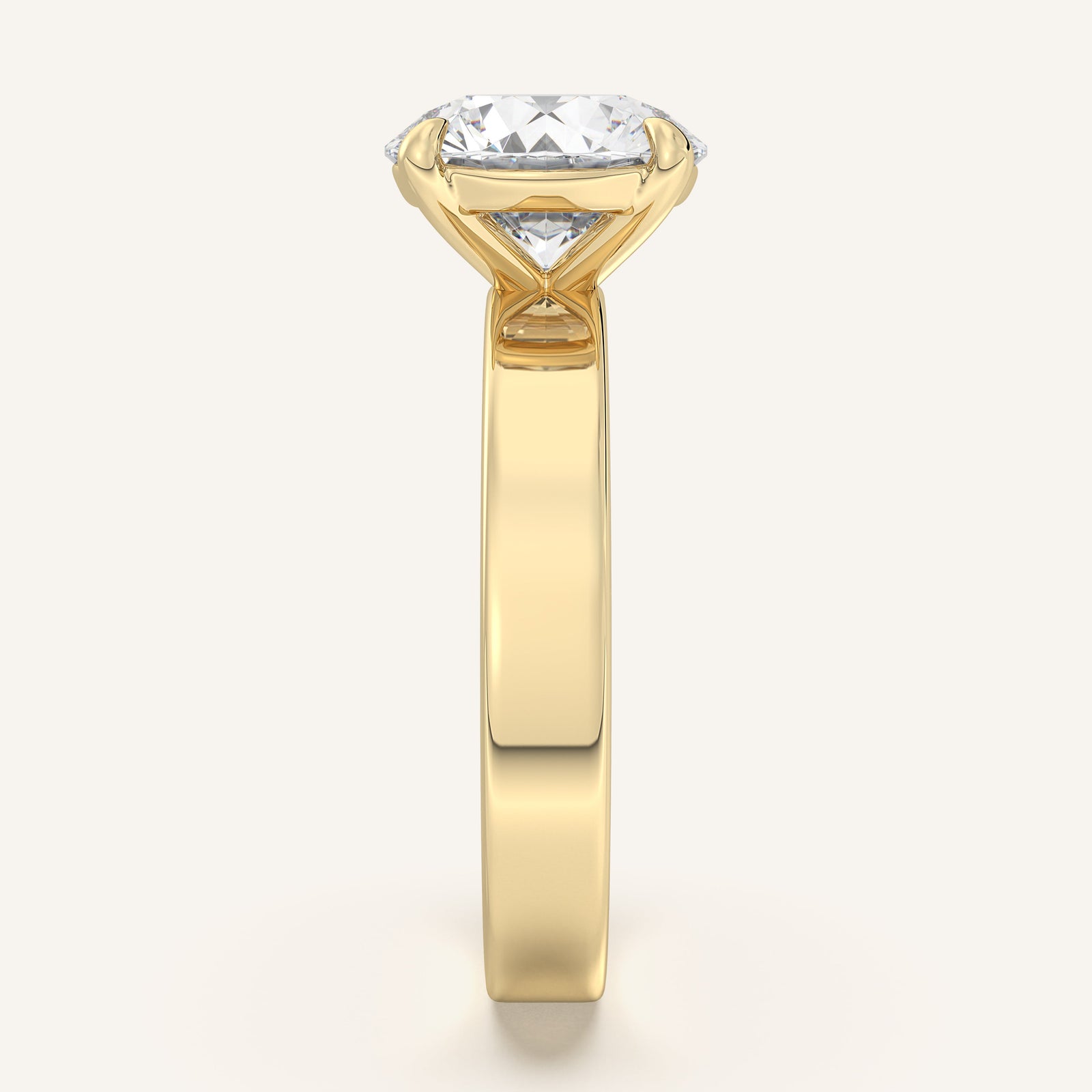 Square Shank Solitaire