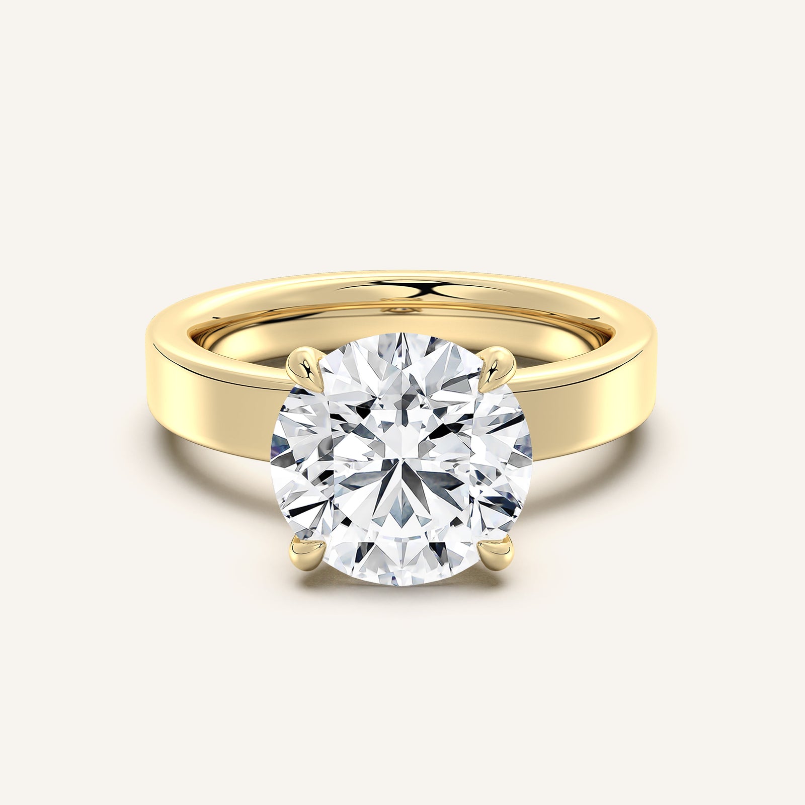 Square Shank Solitaire