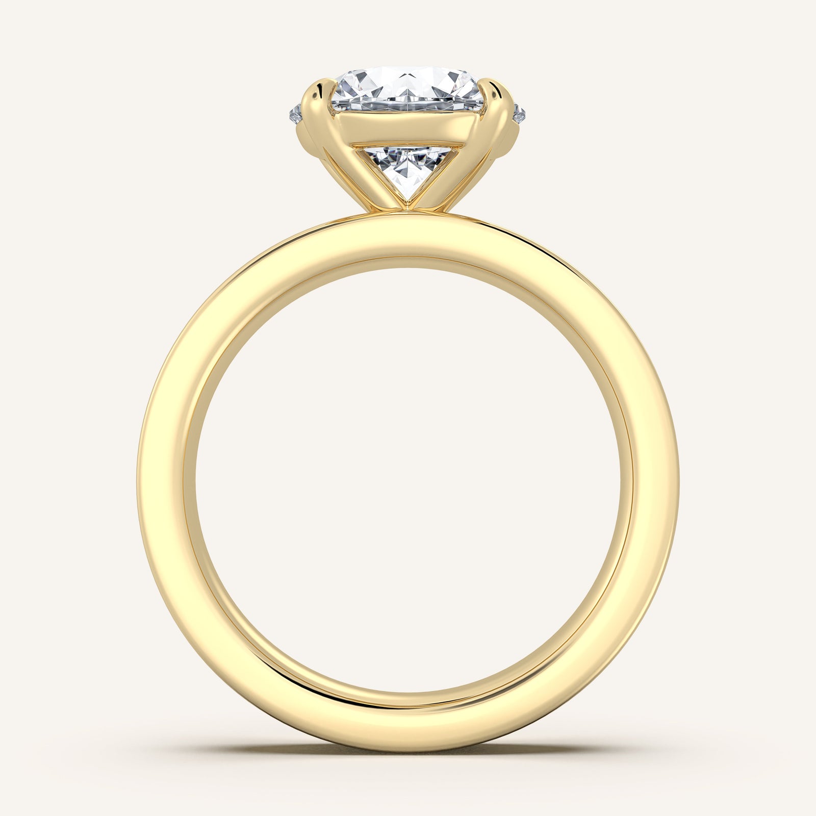 Square Shank Solitaire