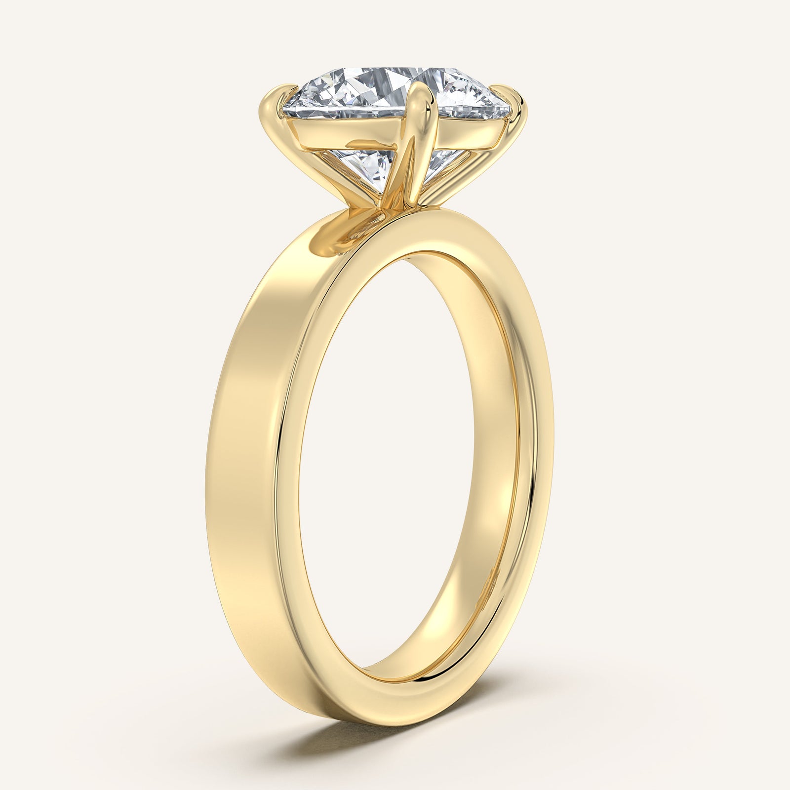 Square Shank Solitaire