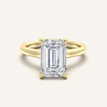shape: Emerald | metal: Yellow Gold | view: 1