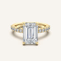 shape: Emerald | metal: Yellow Gold | view: 1