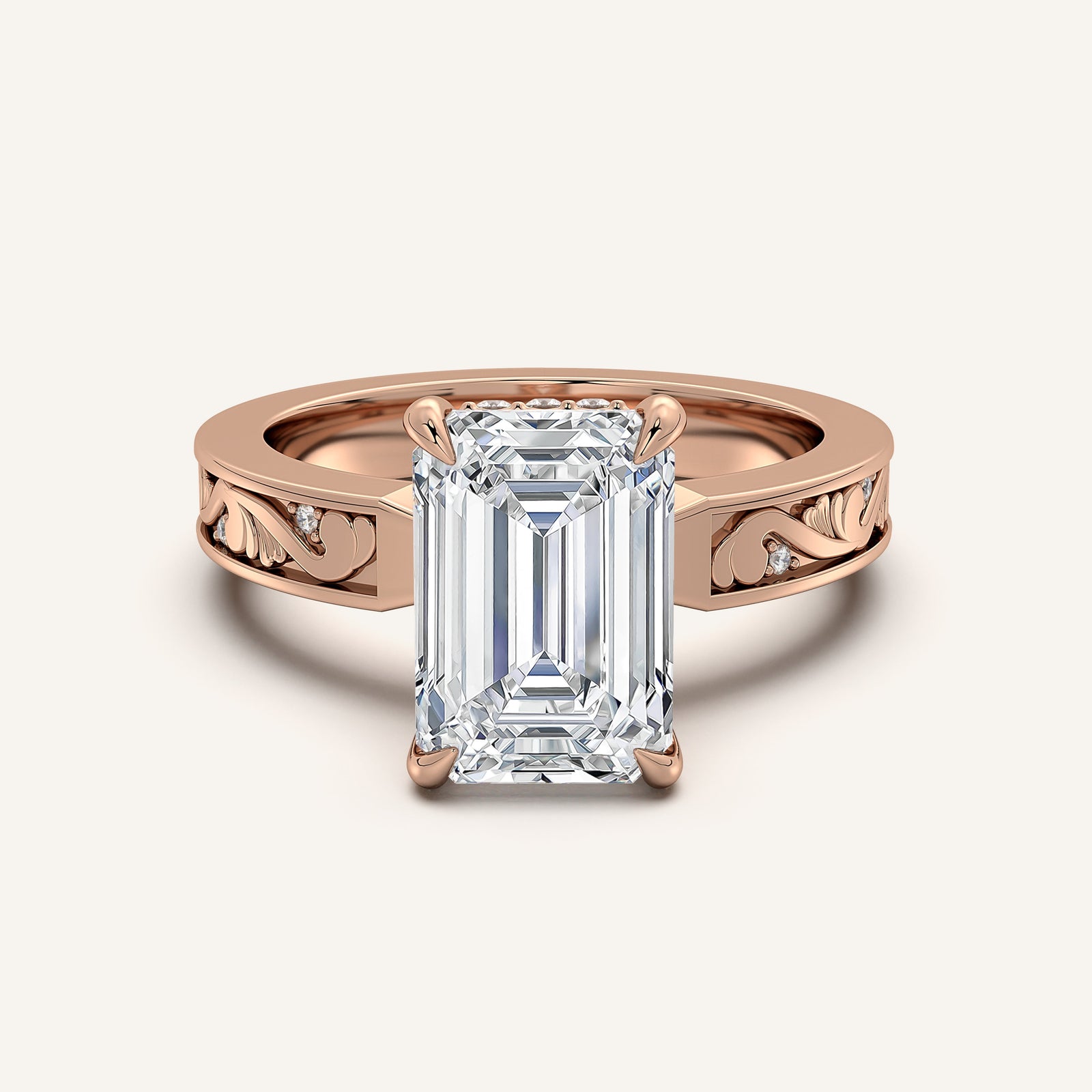 Renaissance — Vintage Engraved Solitaire