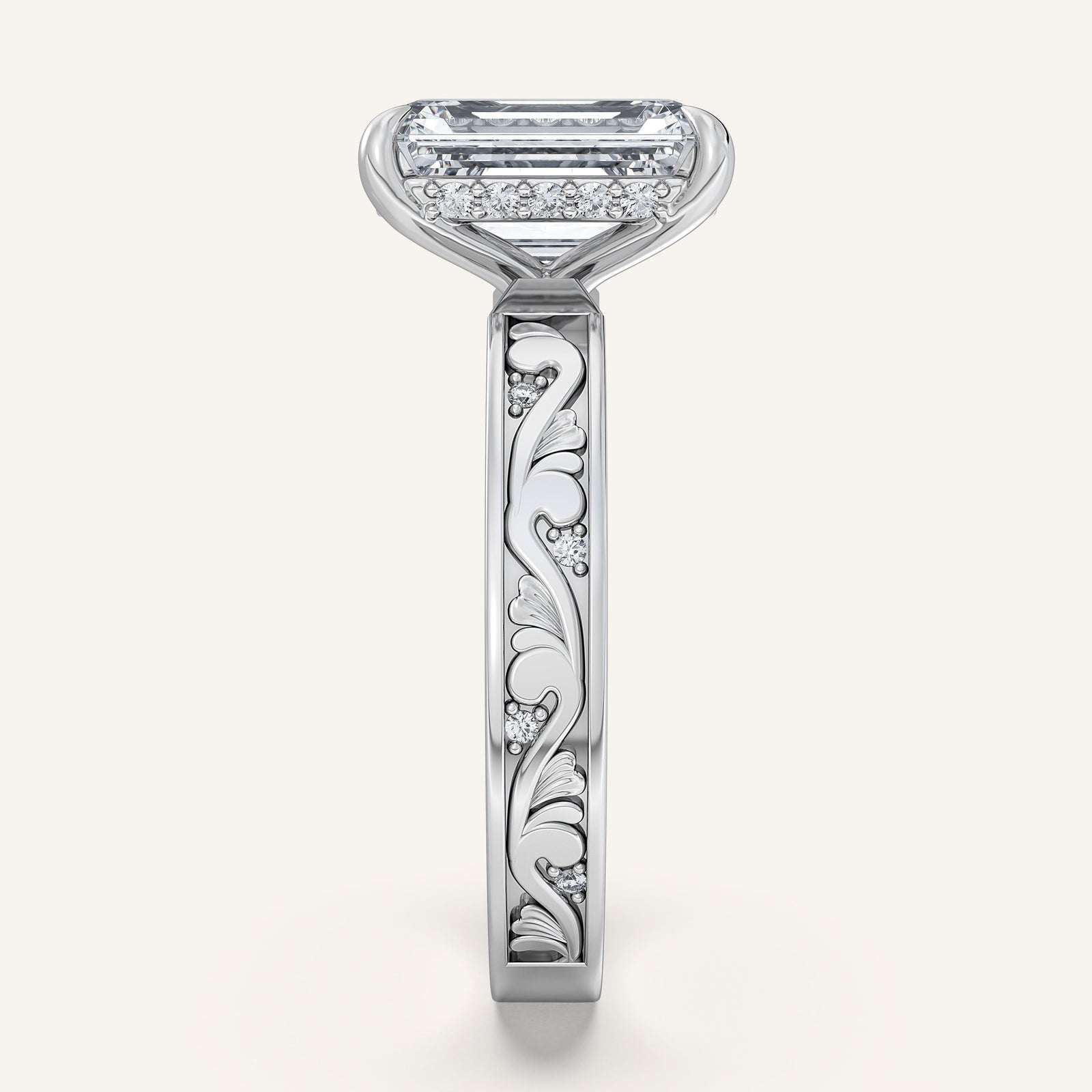Renaissance — Vintage Engraved Solitaire