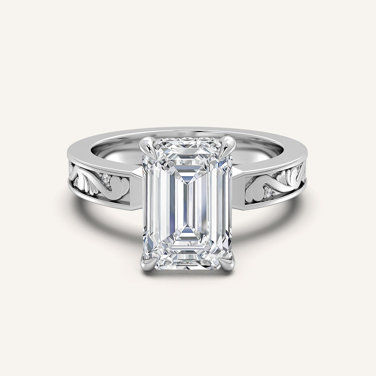 Renaissance — Vintage Engraved Solitaire