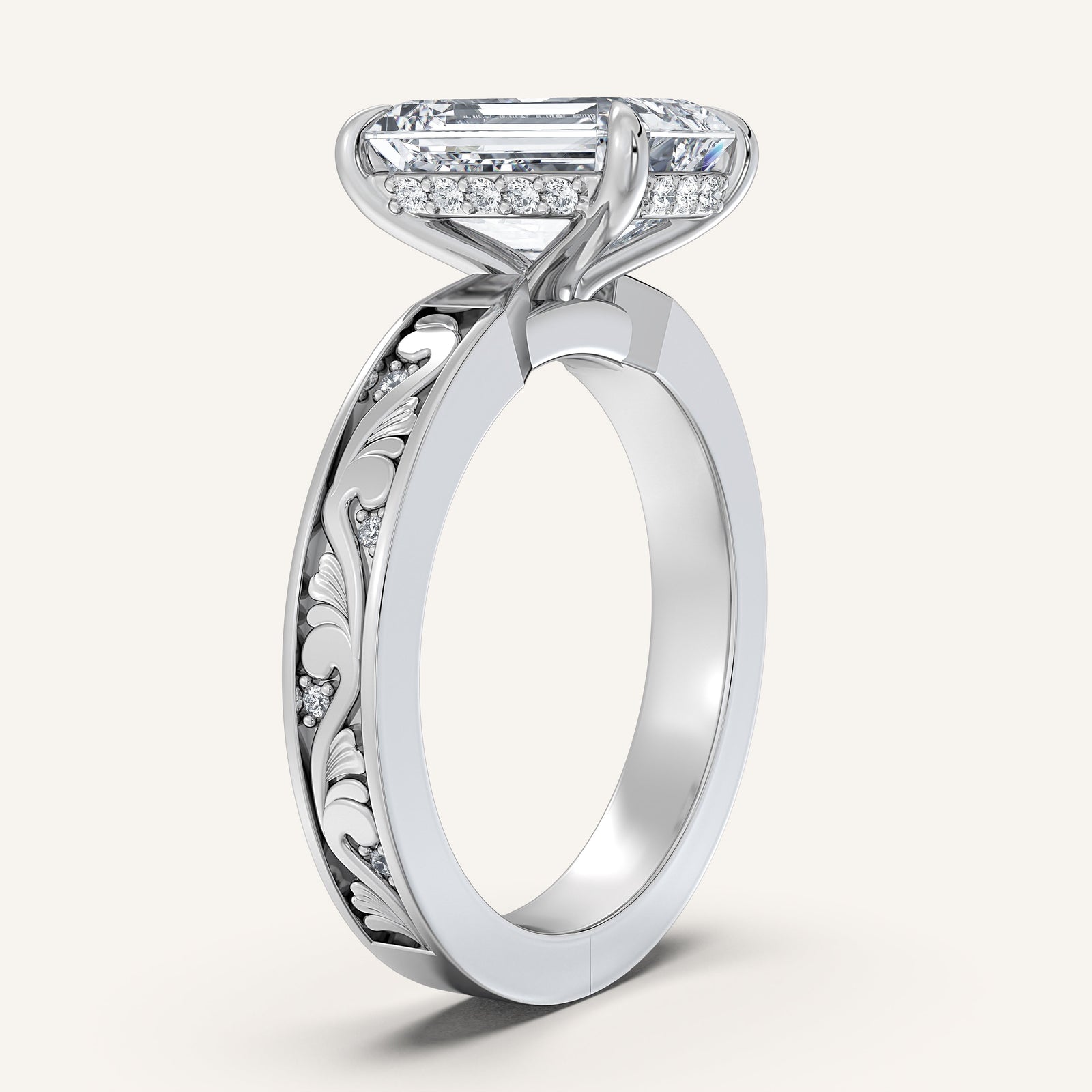 Renaissance — Vintage Engraved Solitaire