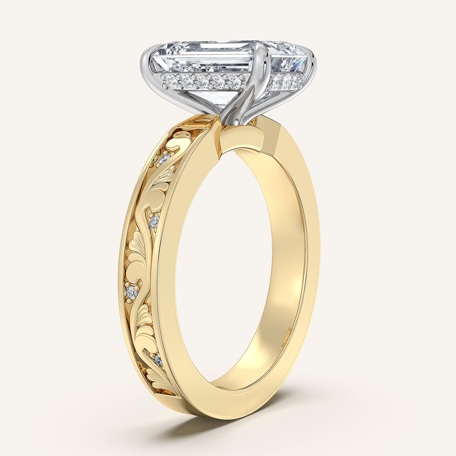 Renaissance — Vintage Engraved Solitaire