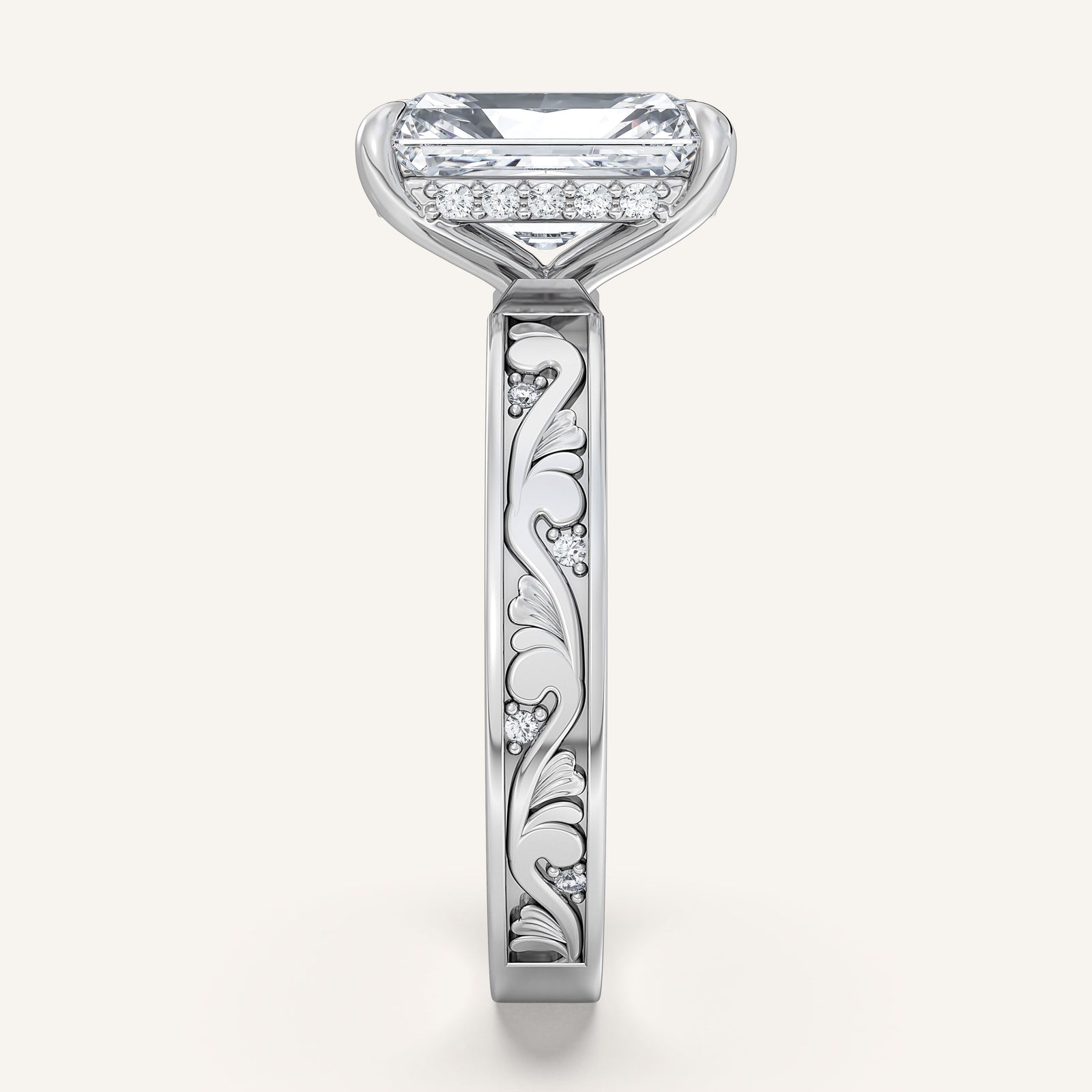 Renaissance — Vintage Engraved Solitaire