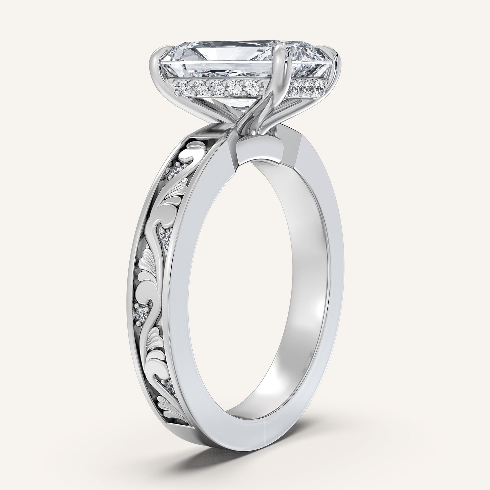 Renaissance — Vintage Engraved Solitaire