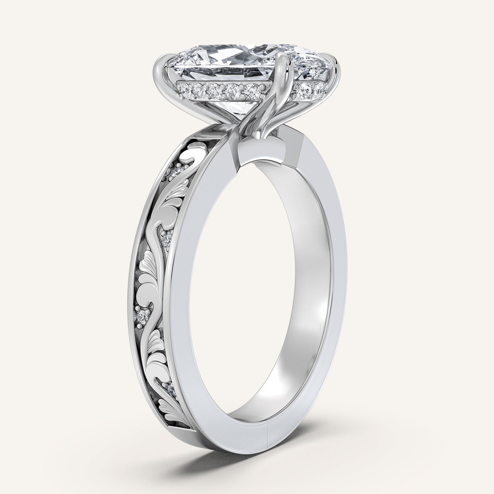 Renaissance — Vintage Engraved Solitaire