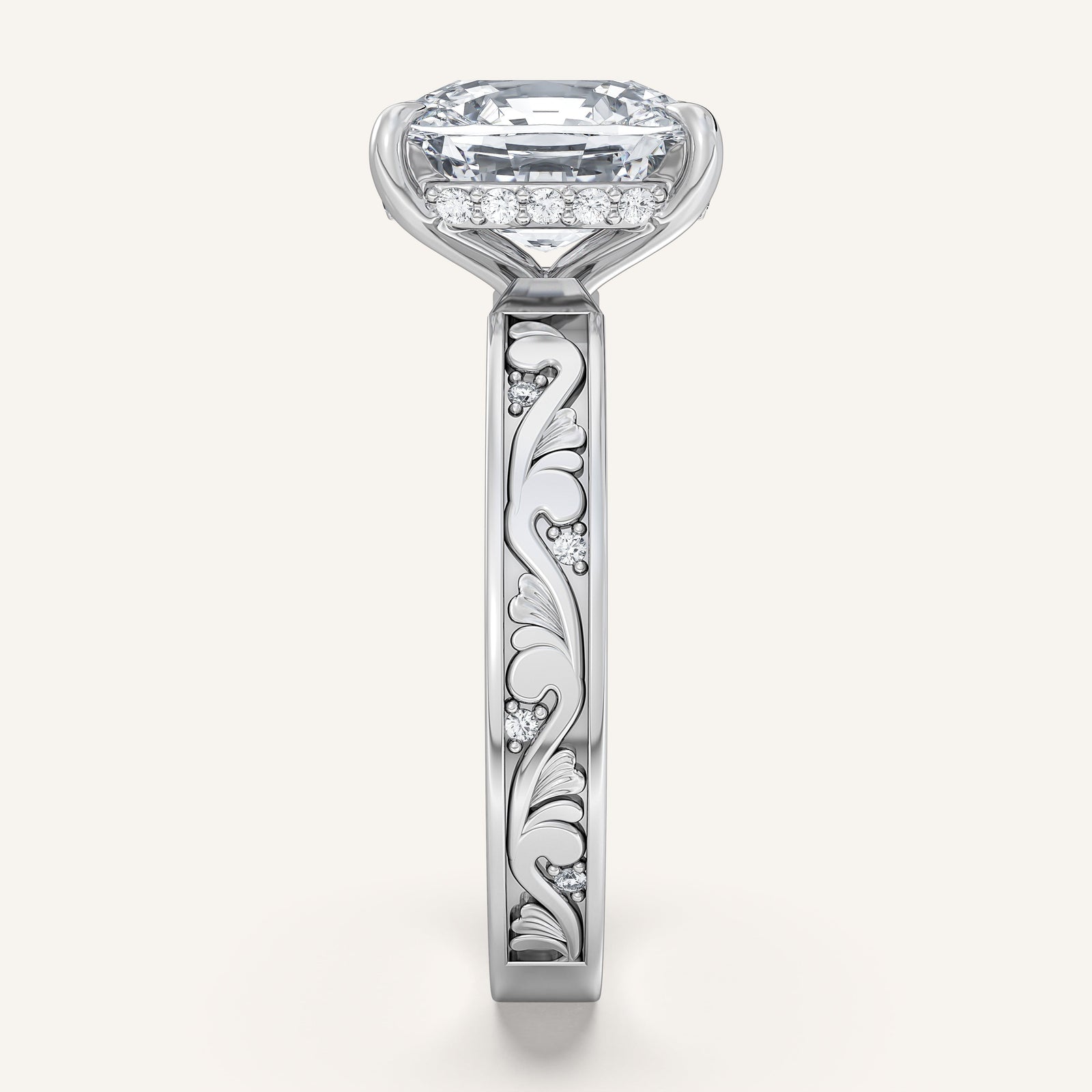 Renaissance — Vintage Engraved Solitaire