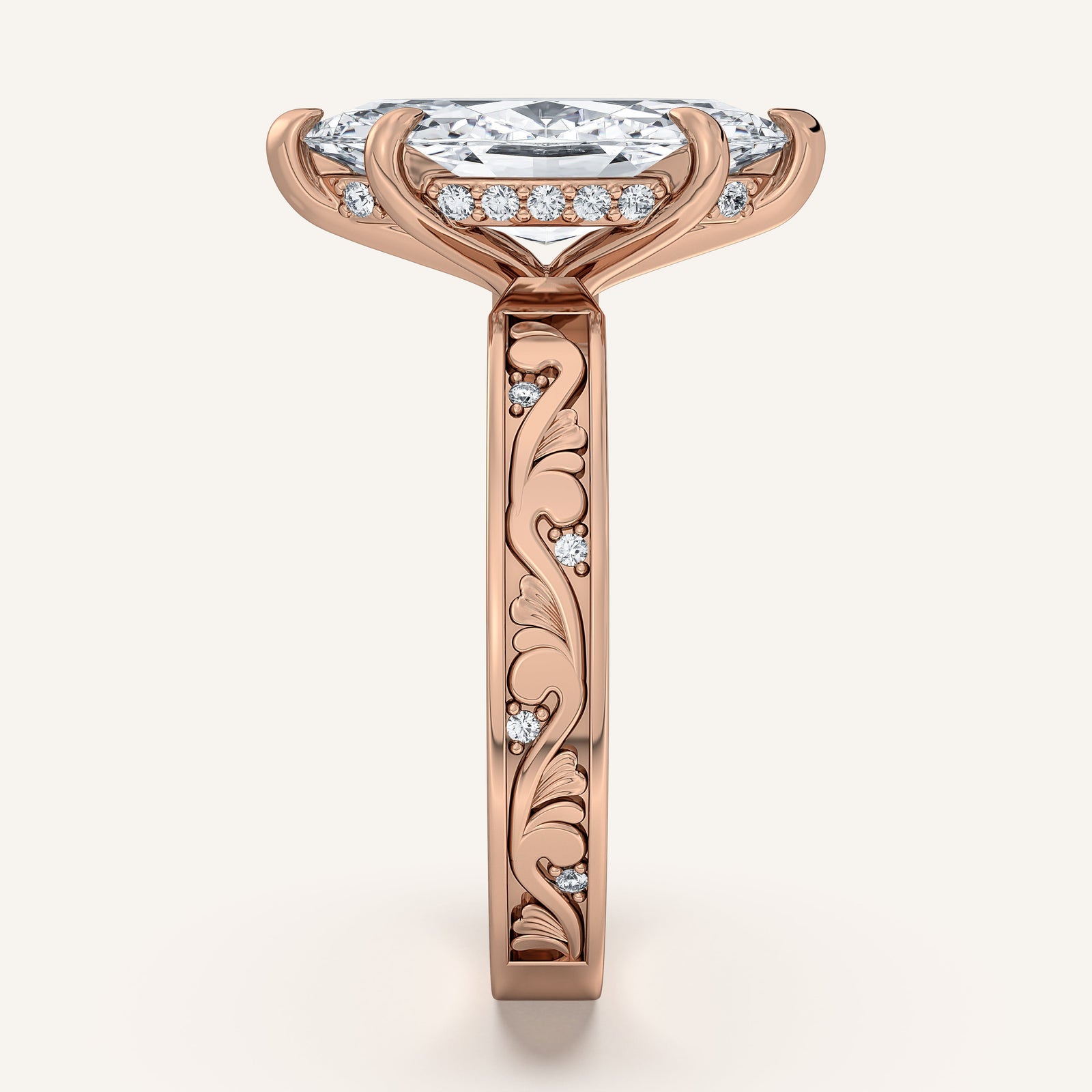 Renaissance — Vintage Engraved Solitaire