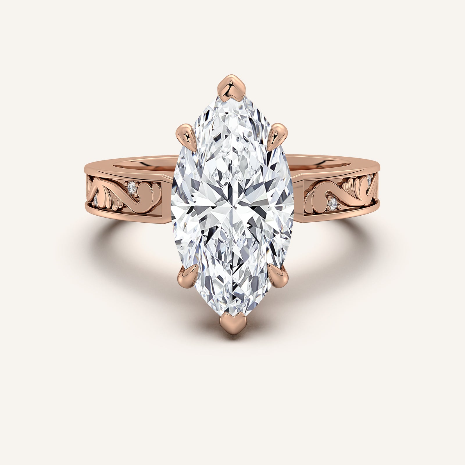 Renaissance — Vintage Engraved Solitaire