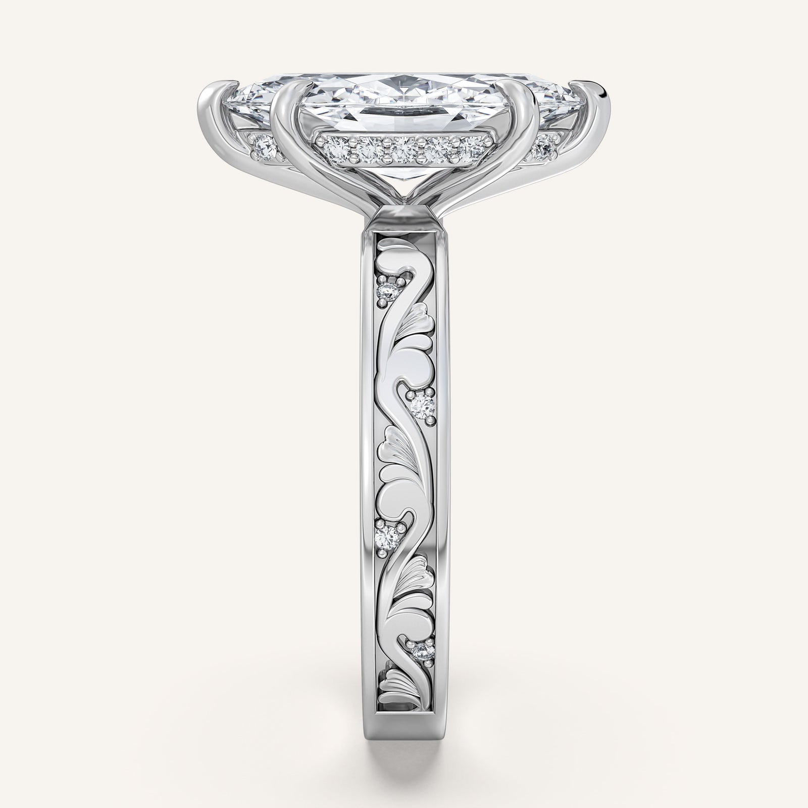 Renaissance — Vintage Engraved Solitaire