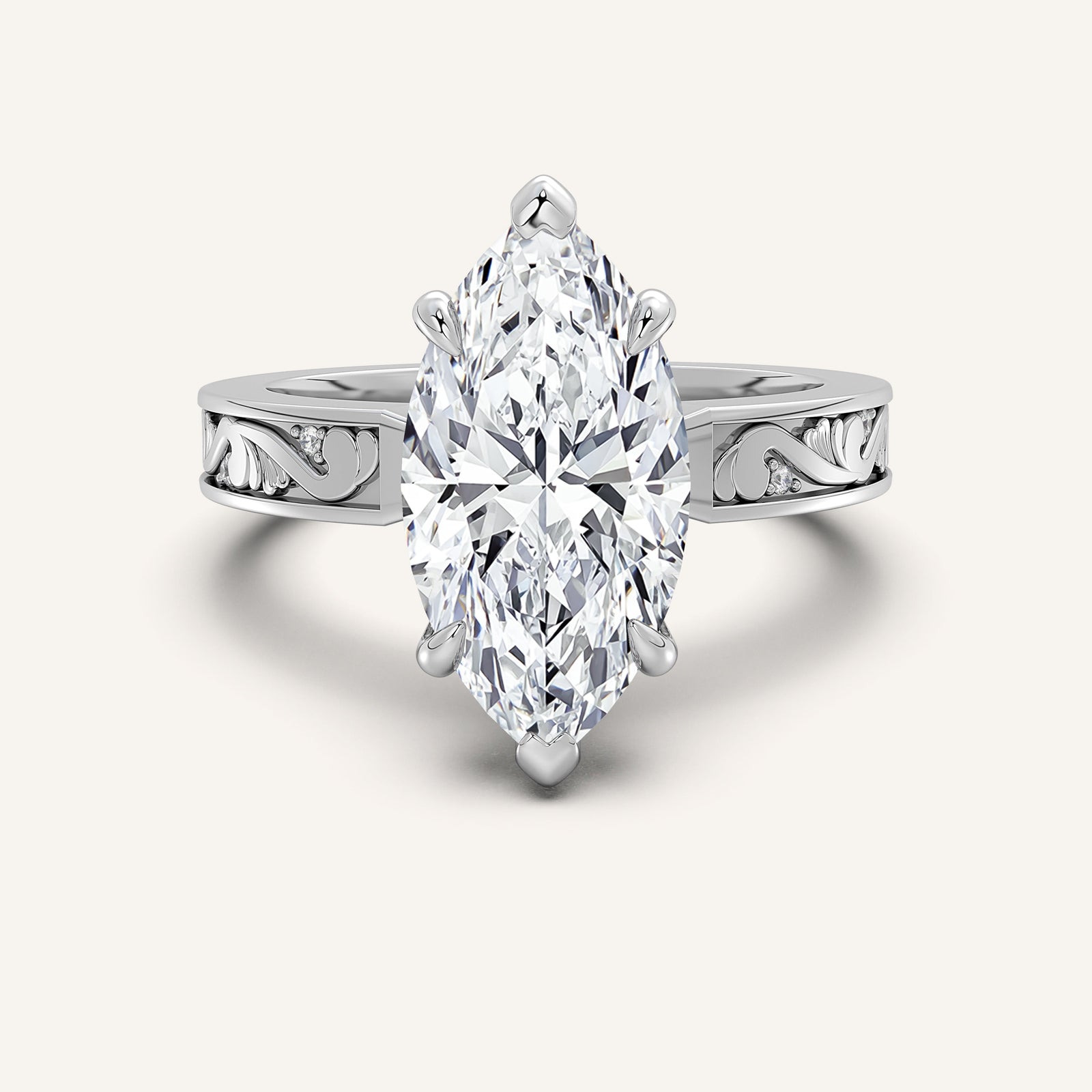Renaissance — Vintage Engraved Solitaire