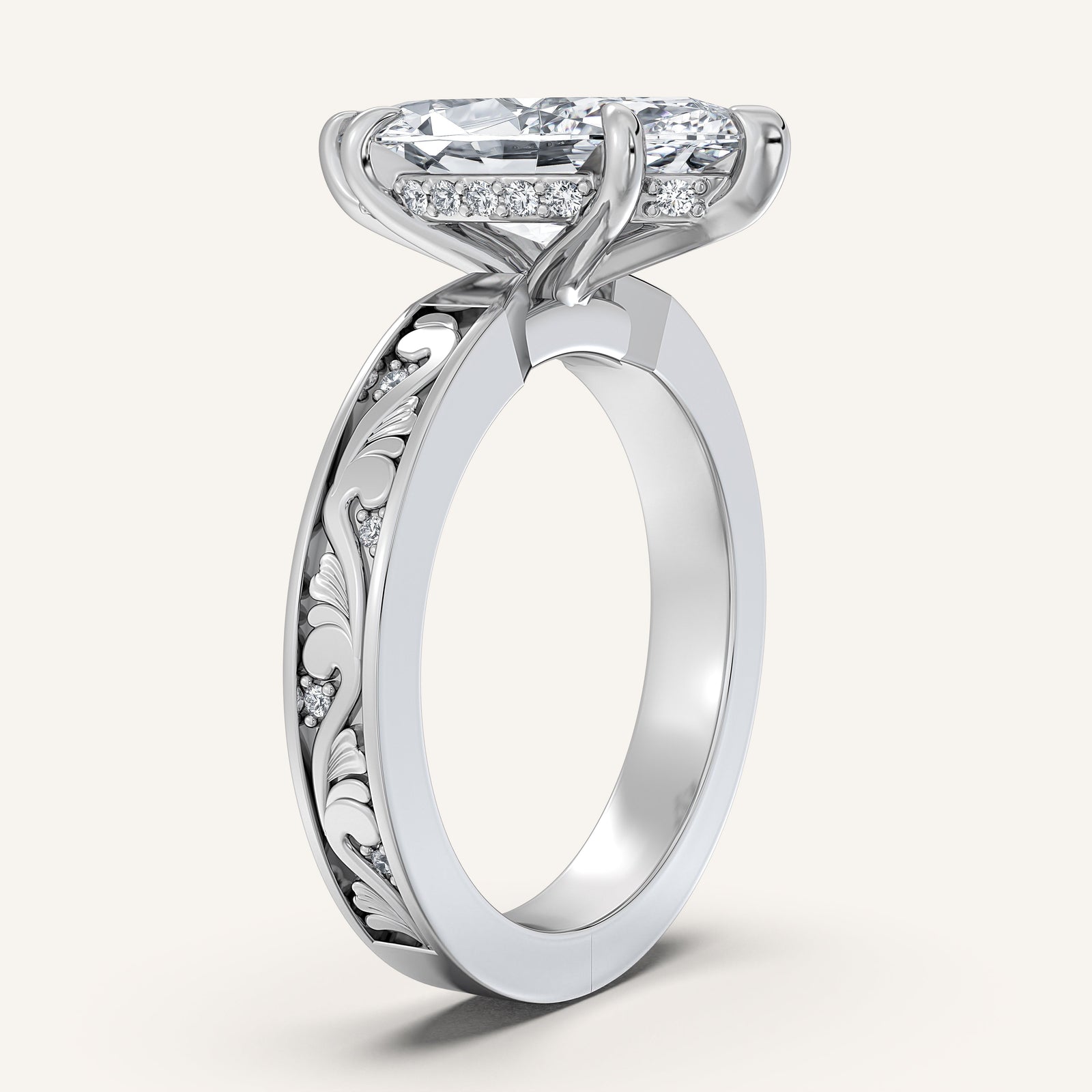 Renaissance — Vintage Engraved Solitaire