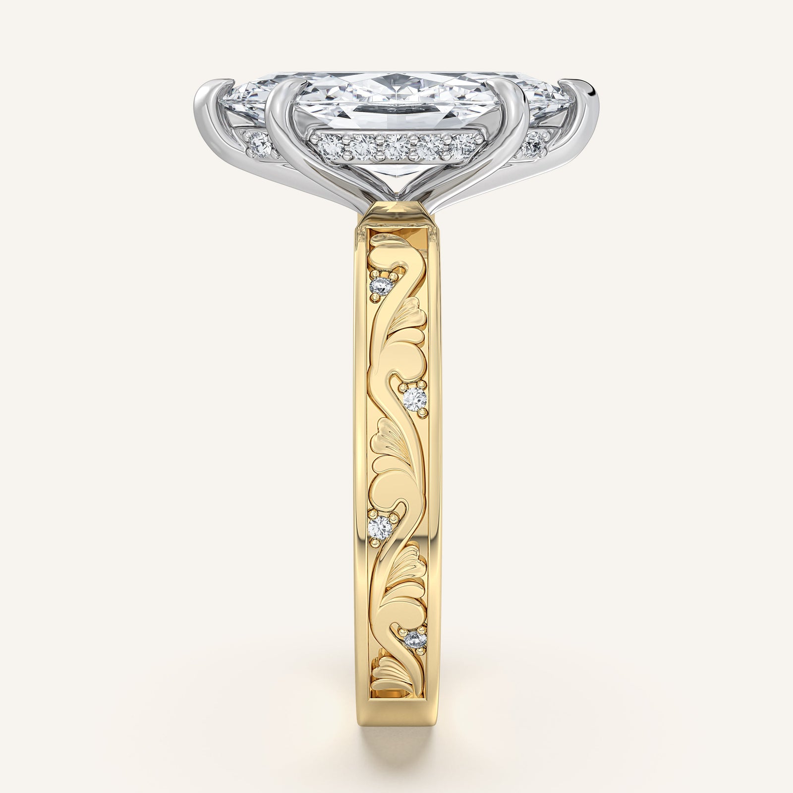 Renaissance — Vintage Engraved Solitaire