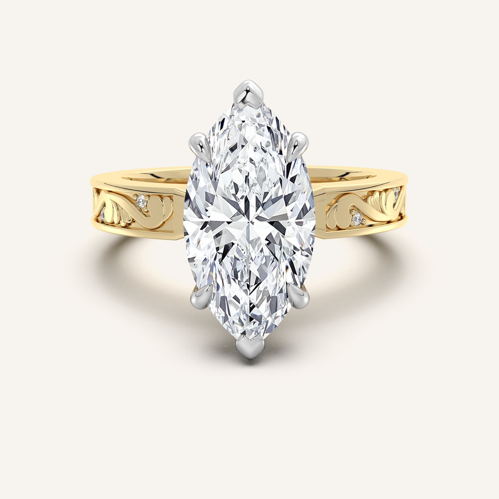 Renaissance — Vintage Engraved Solitaire