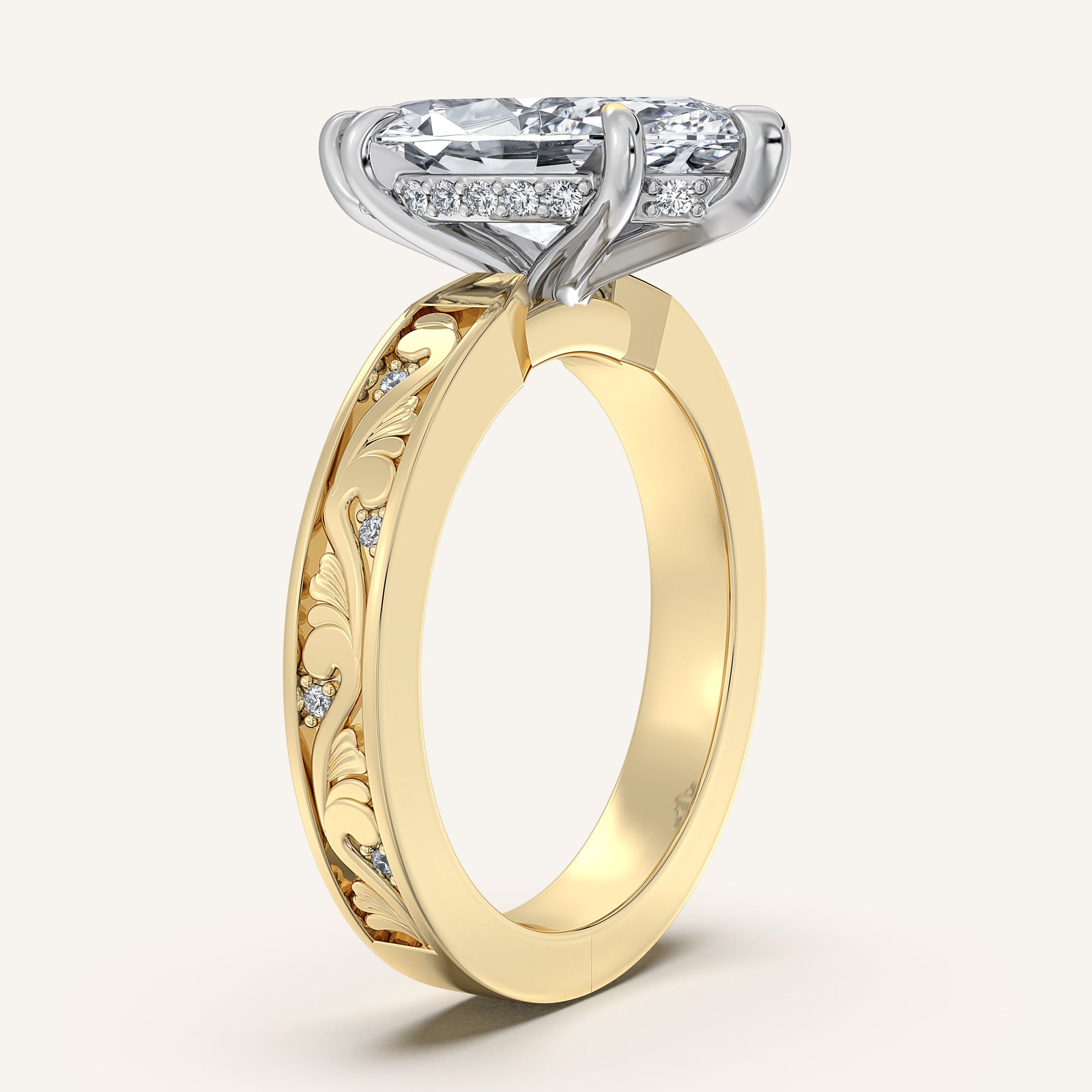 Renaissance — Vintage Engraved Solitaire