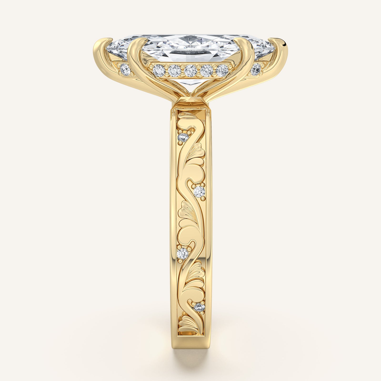 Renaissance — Vintage Engraved Solitaire