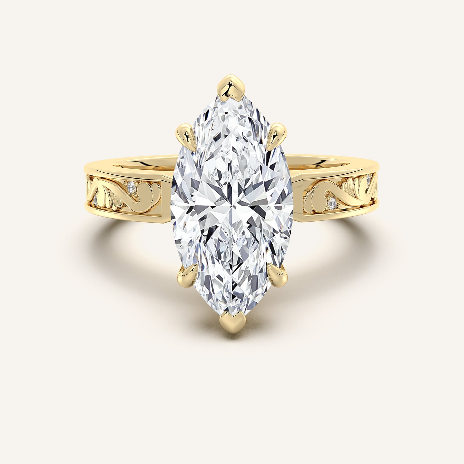 Renaissance — Vintage Engraved Solitaire