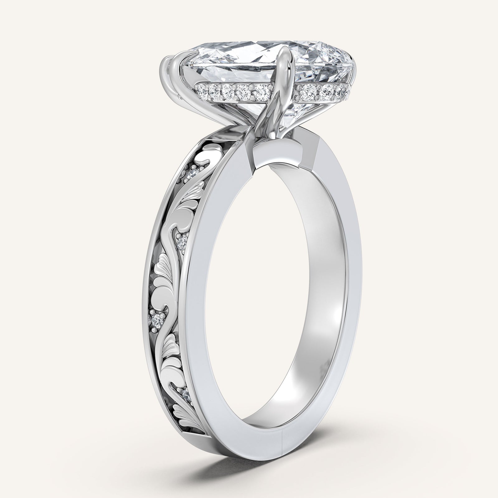 Renaissance — Vintage Engraved Solitaire