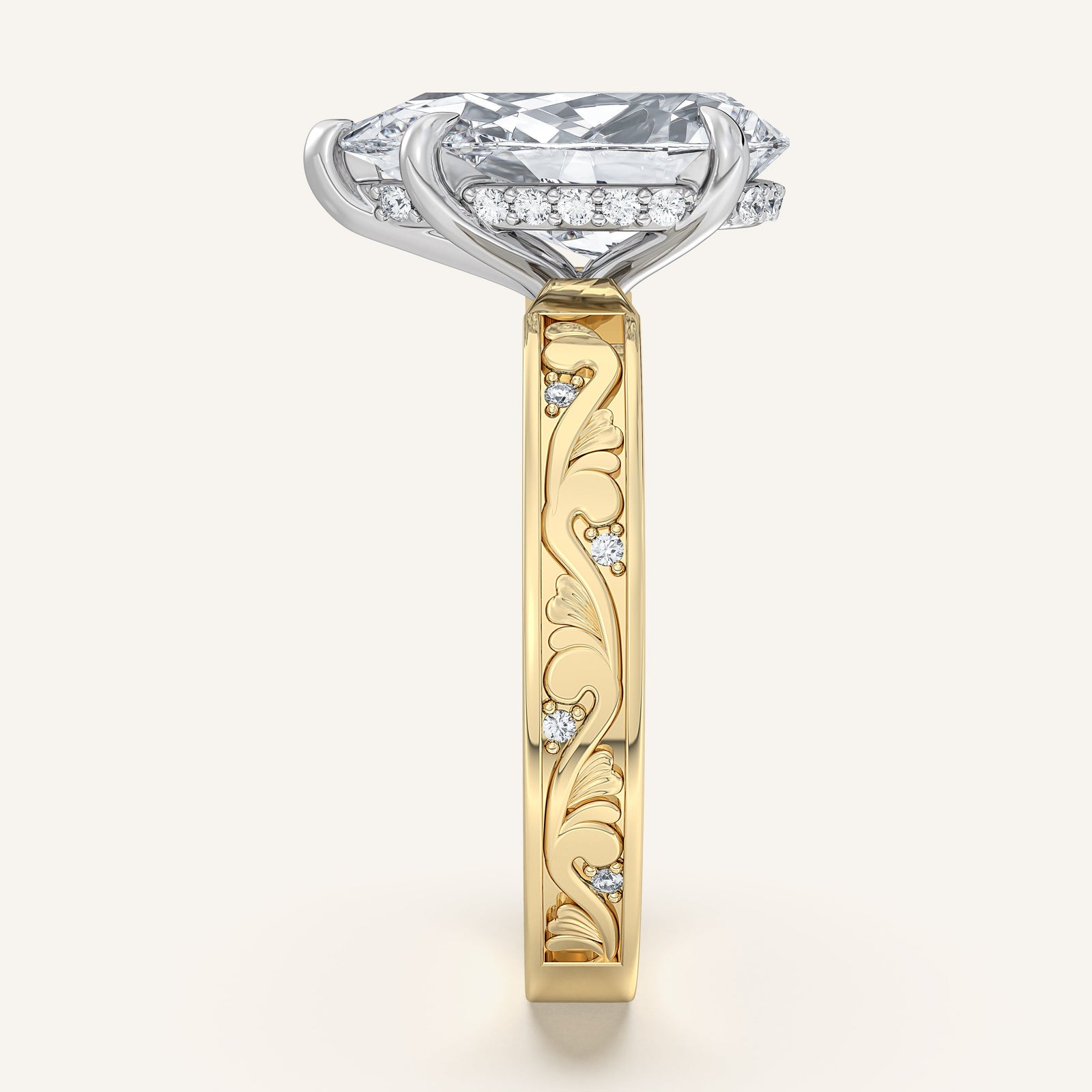 Renaissance — Vintage Engraved Solitaire