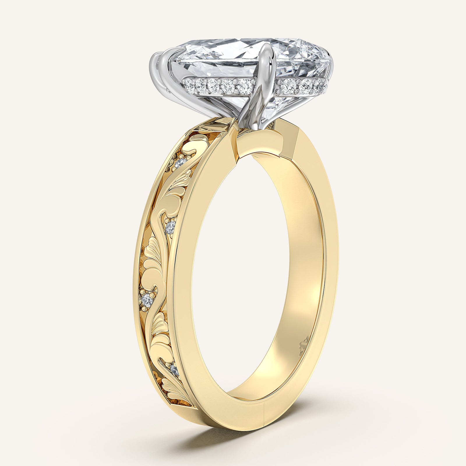 Renaissance — Vintage Engraved Solitaire