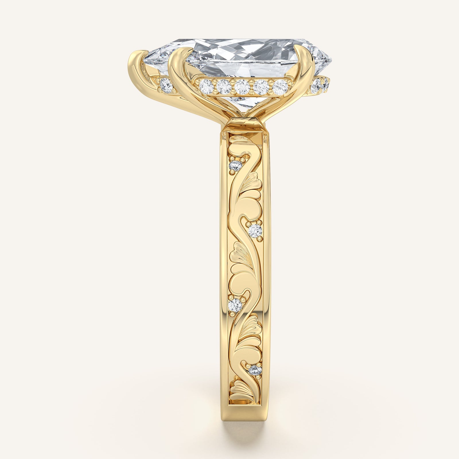 Renaissance — Vintage Engraved Solitaire