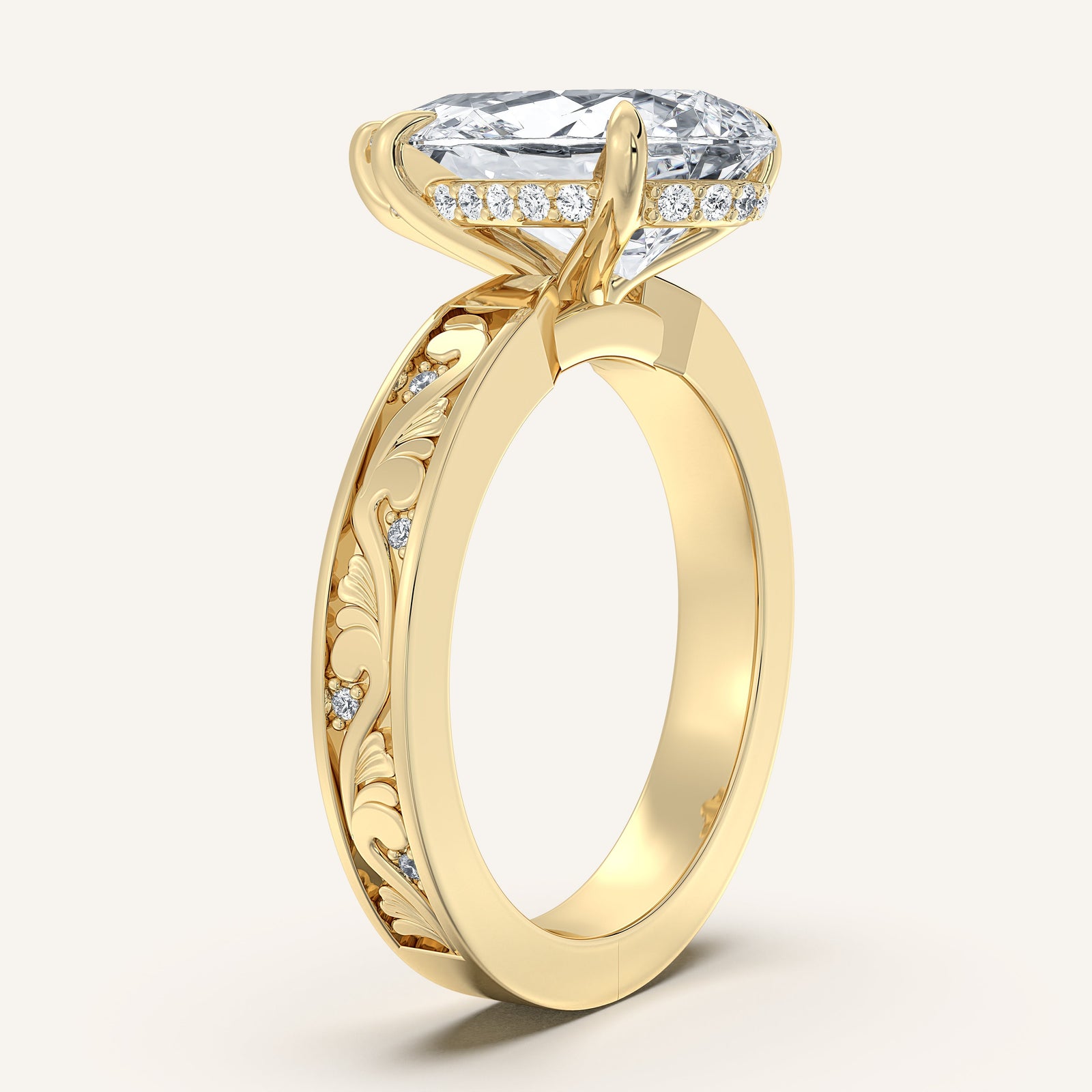 Renaissance — Vintage Engraved Solitaire