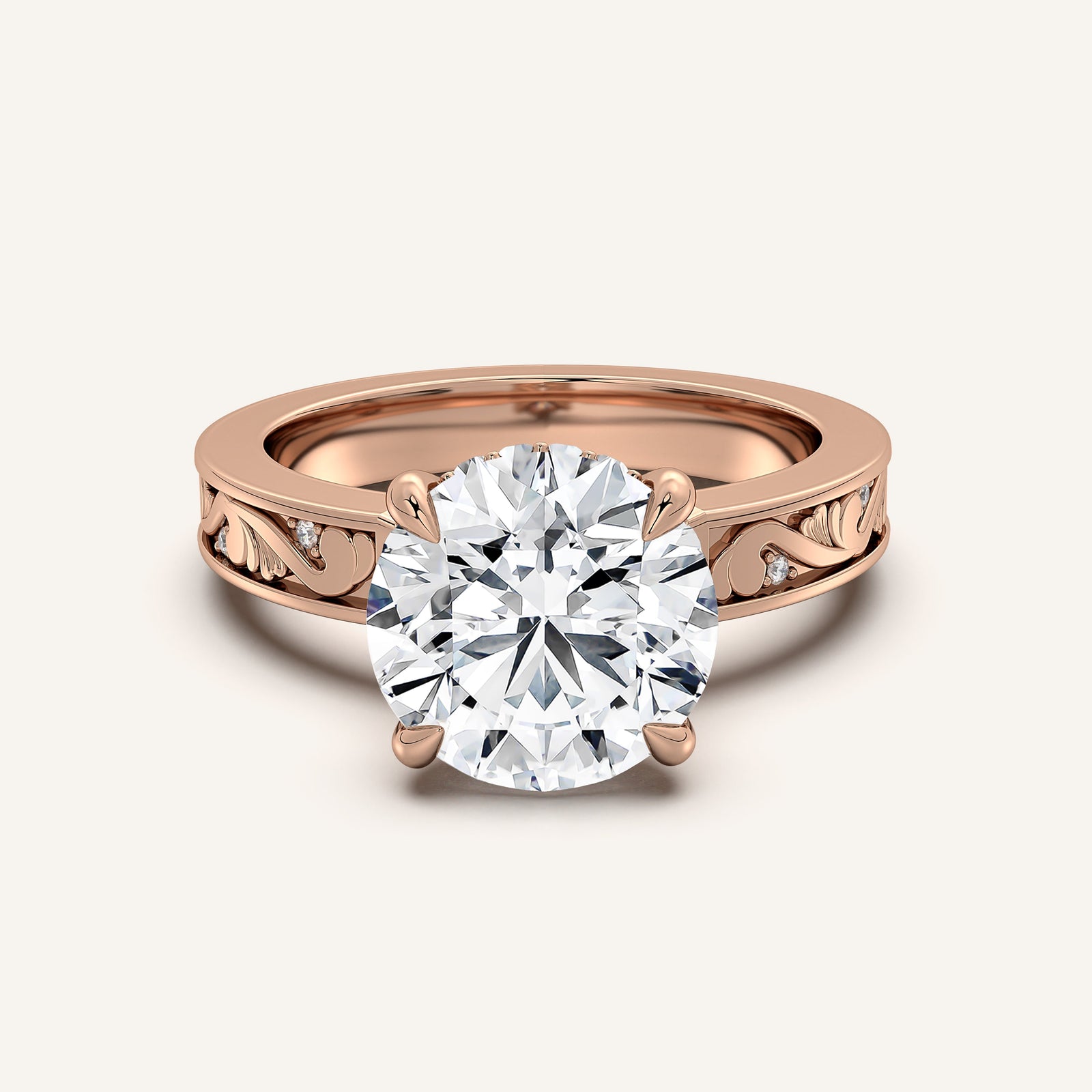 Renaissance — Vintage Engraved Solitaire